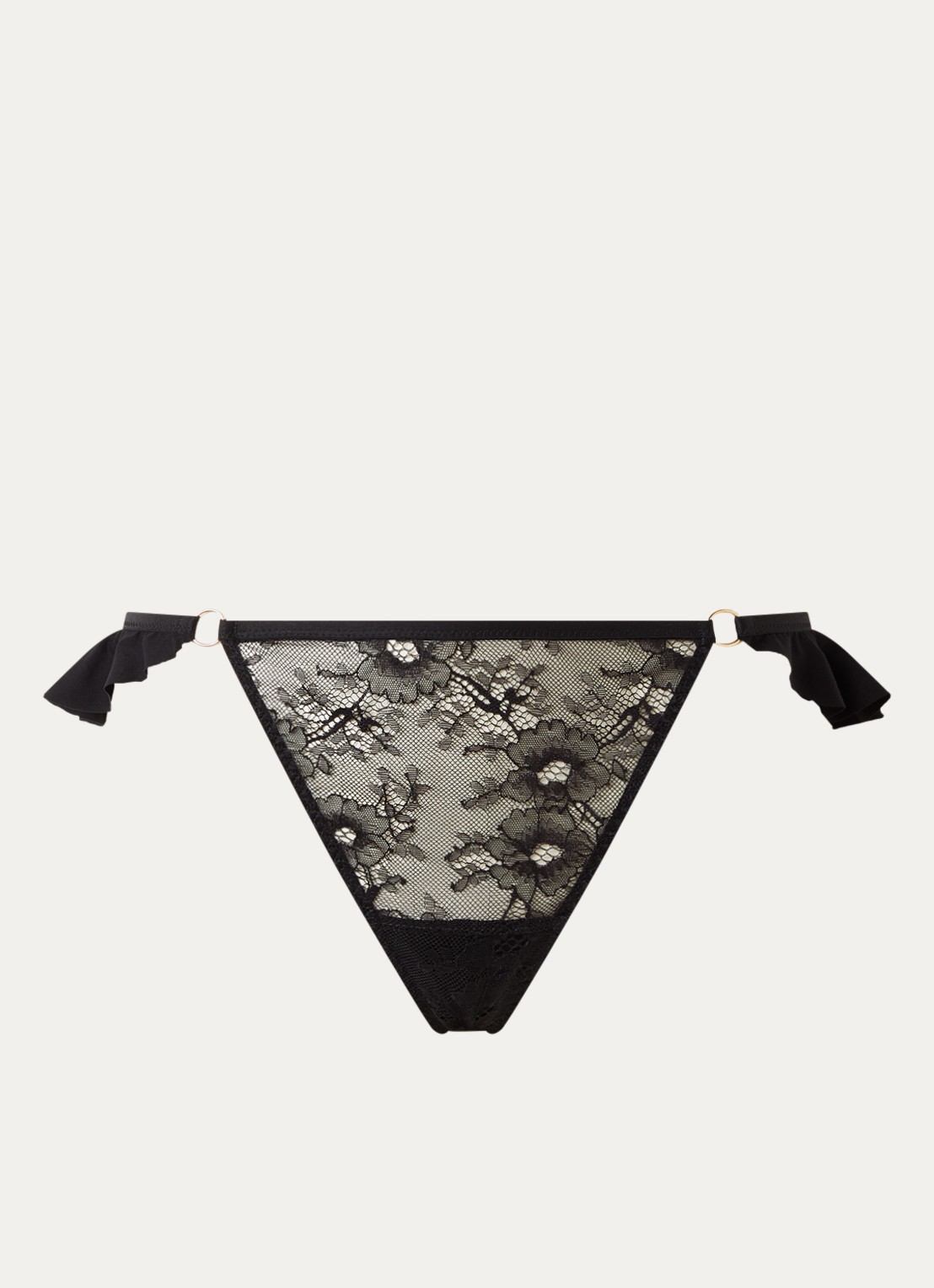 Aubade Dare I Kiss You hipster met kant details in geschenkdoos - voorkant 2 zwart