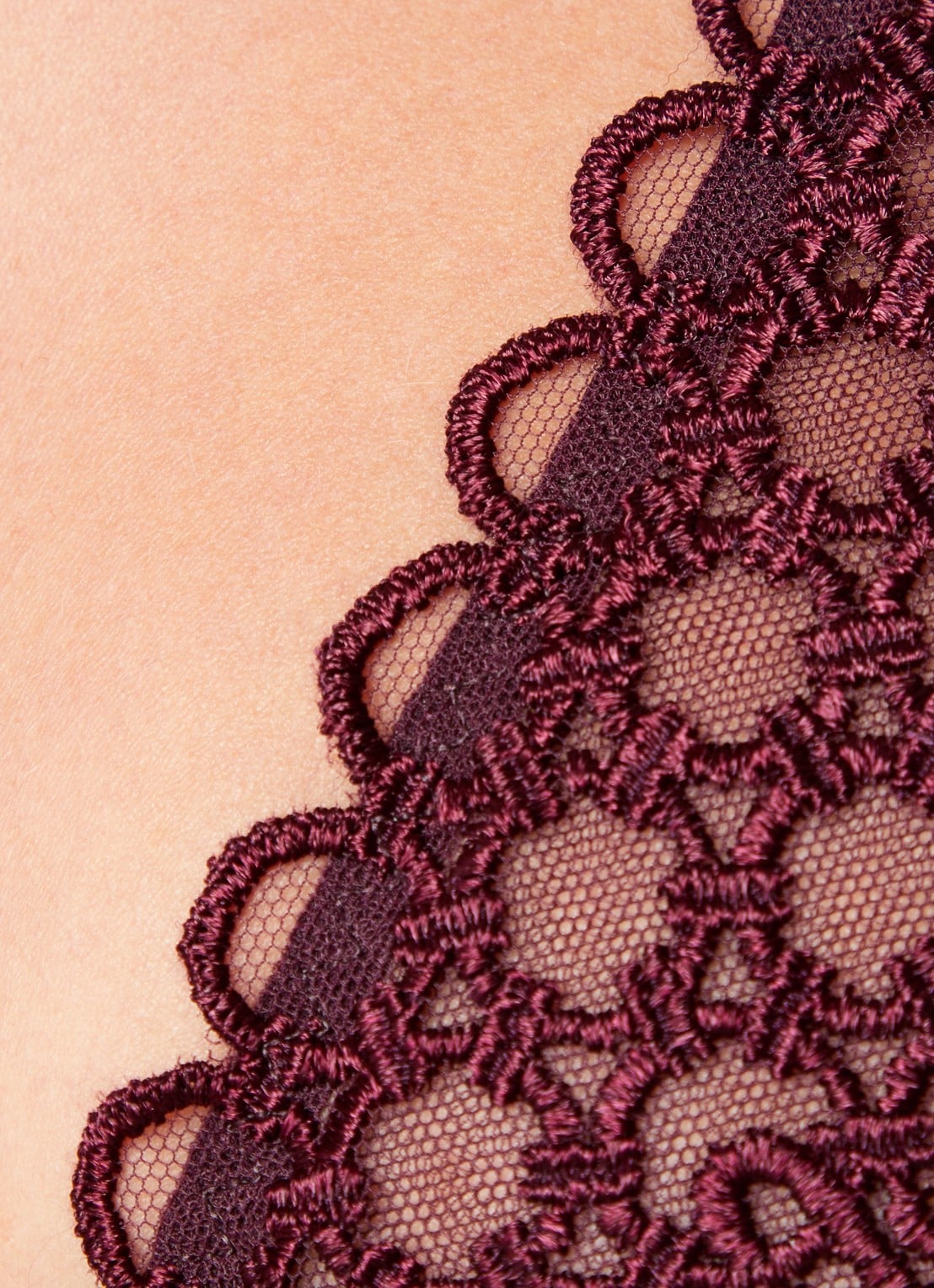 Aubade Eloge Du Desir beugel bh van mesh - detail 5 aubergine