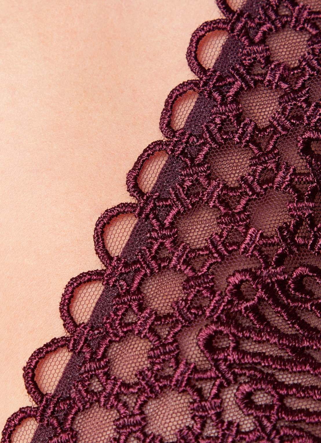 Aubade Eloge Du Desir beugel bh van mesh - detail 4 aubergine