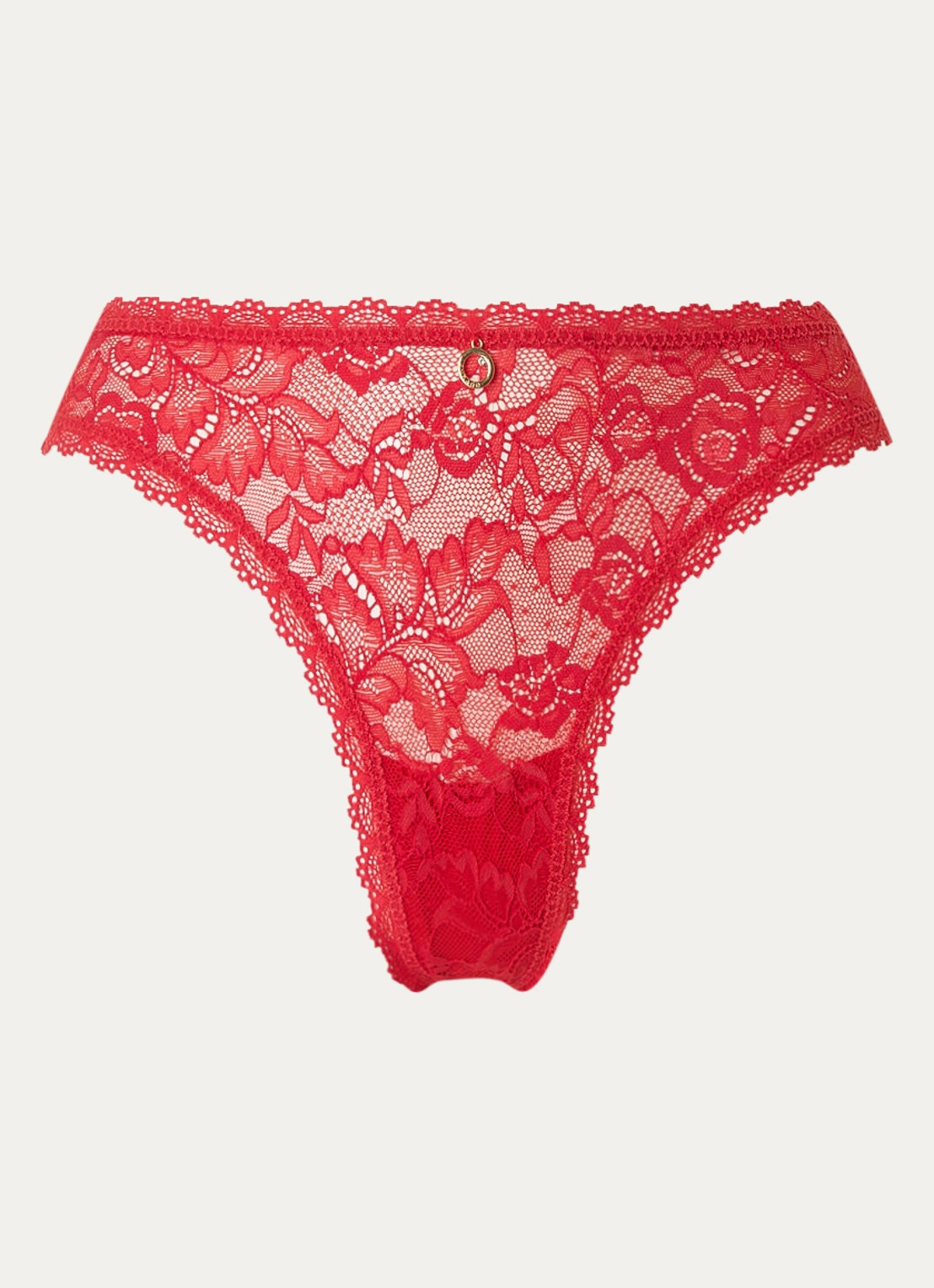 Aubade Rosessence tanga van kant - voorkant 4 rood
