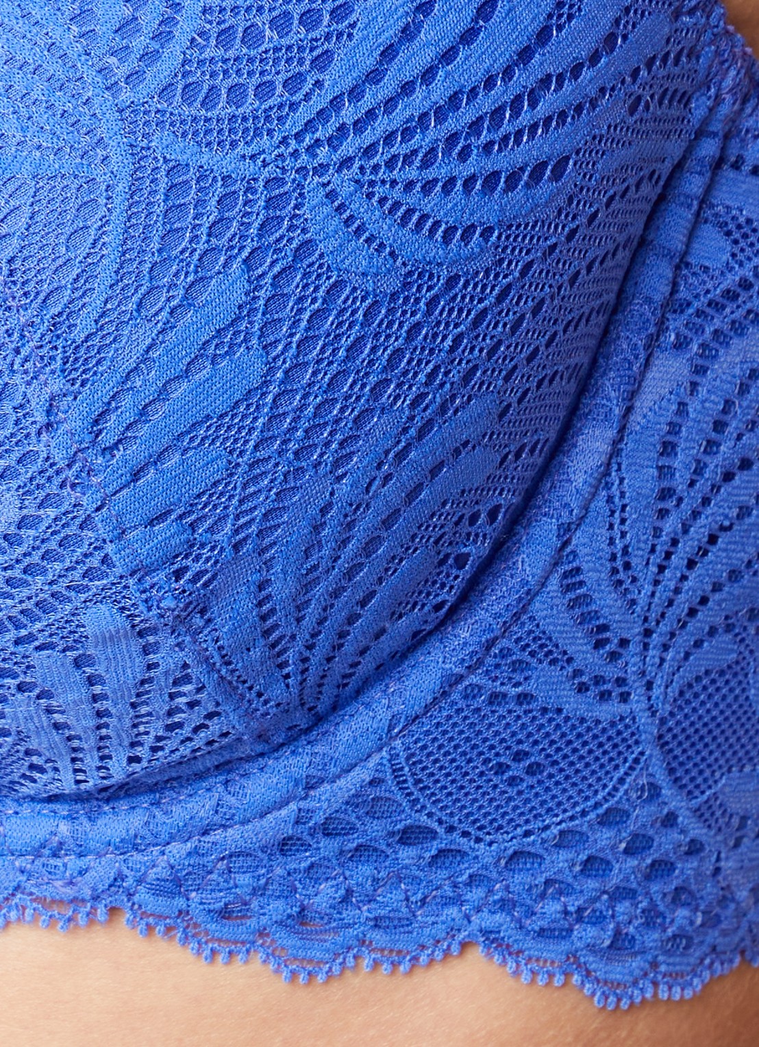 Aubade Rythm Of Desire plunge bh met overlay van kant - detail 3 kobaltblauw
