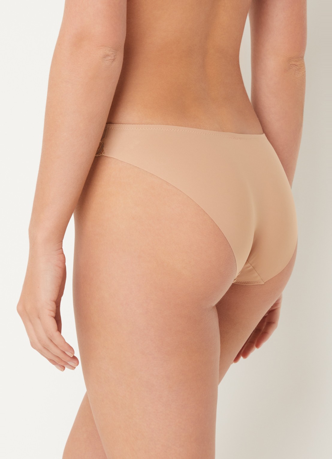 Aubade Sheer Emotion slip met details van mesh - achterkant 2 beige