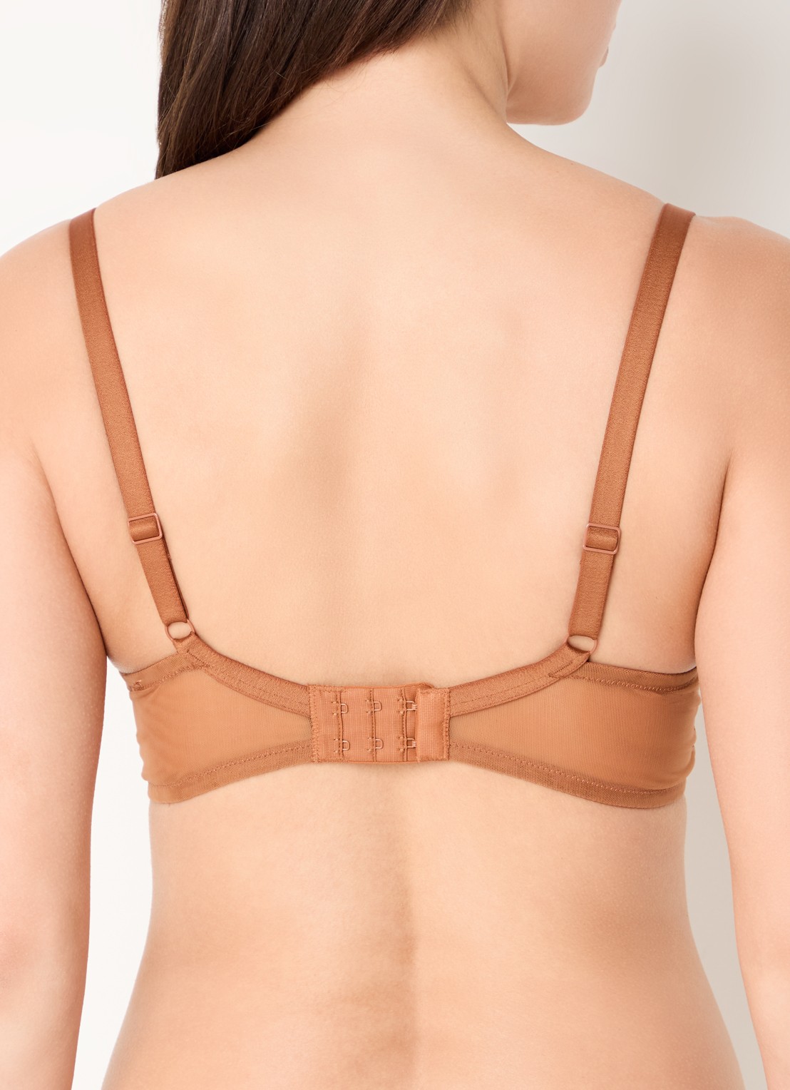 Aubade Sheer Emotion voorgevormde plunge bh - achterkant bruin