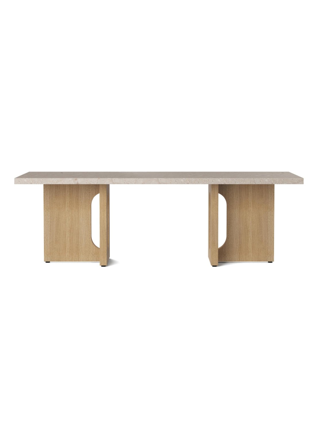 Audo Copenhagen Androgyne salontafel 120 x 45 cm - voorkant bruin