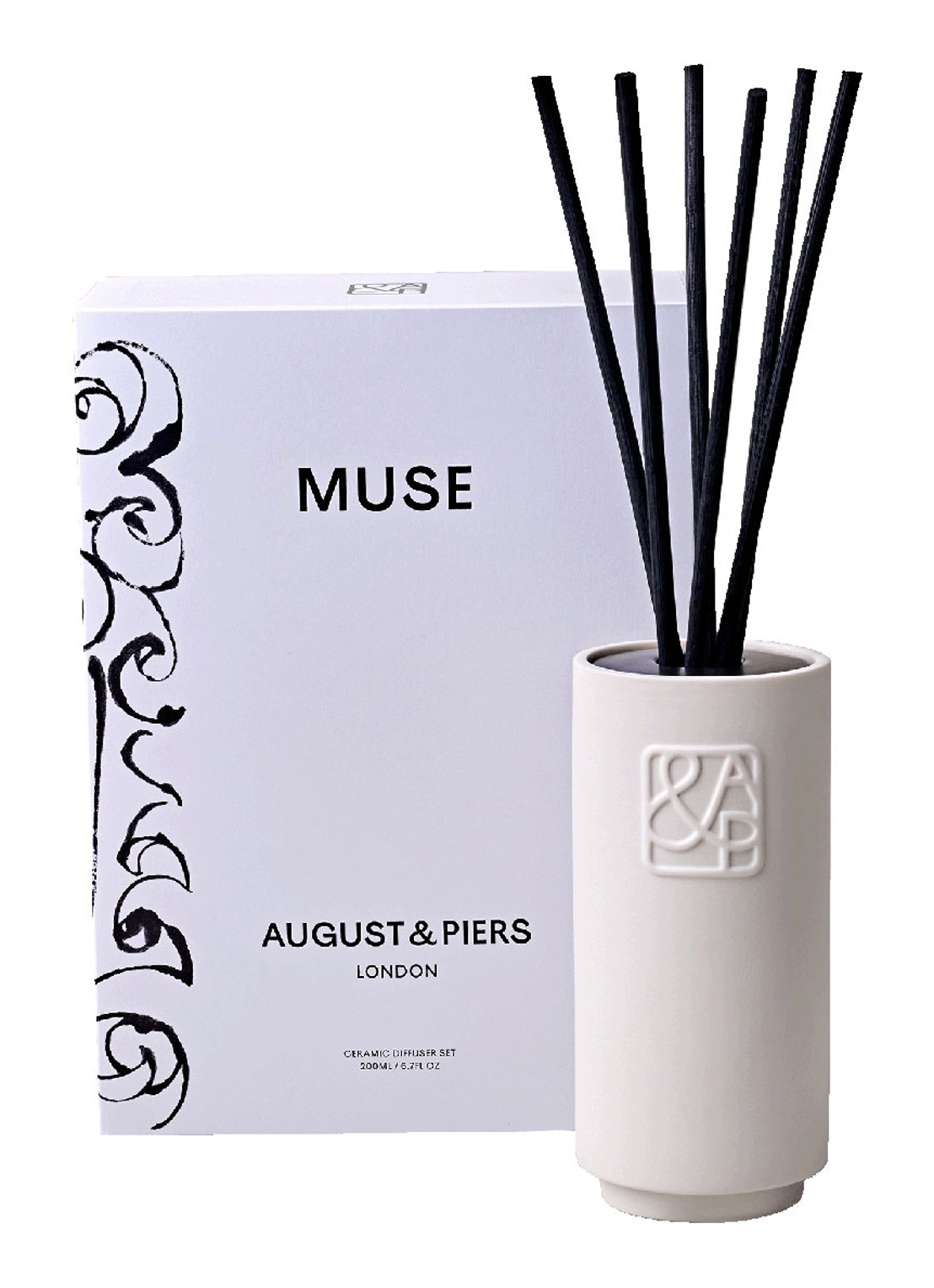 AUGUST&PIERS Muse Ceramic Diffuser Set - geurstokjes - detail 4 undefined