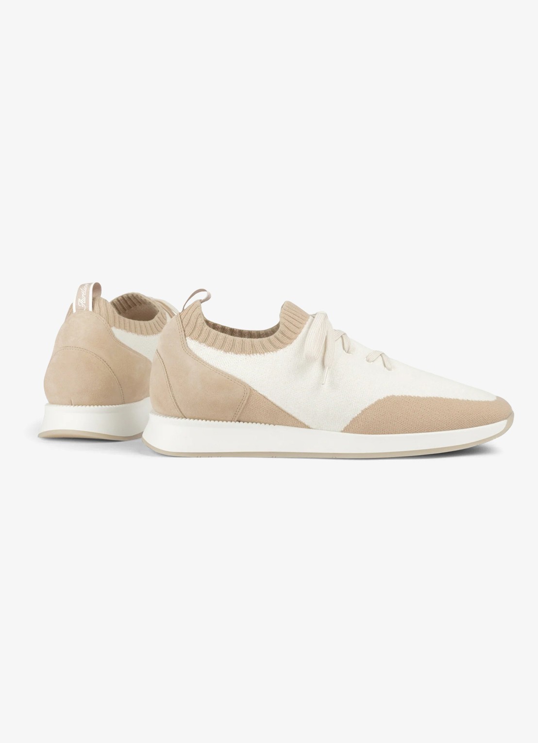Aurélien Active Knit 2.0 sneaker met gebreid bovenwerk van wol - achterkant light beige-271 / beige