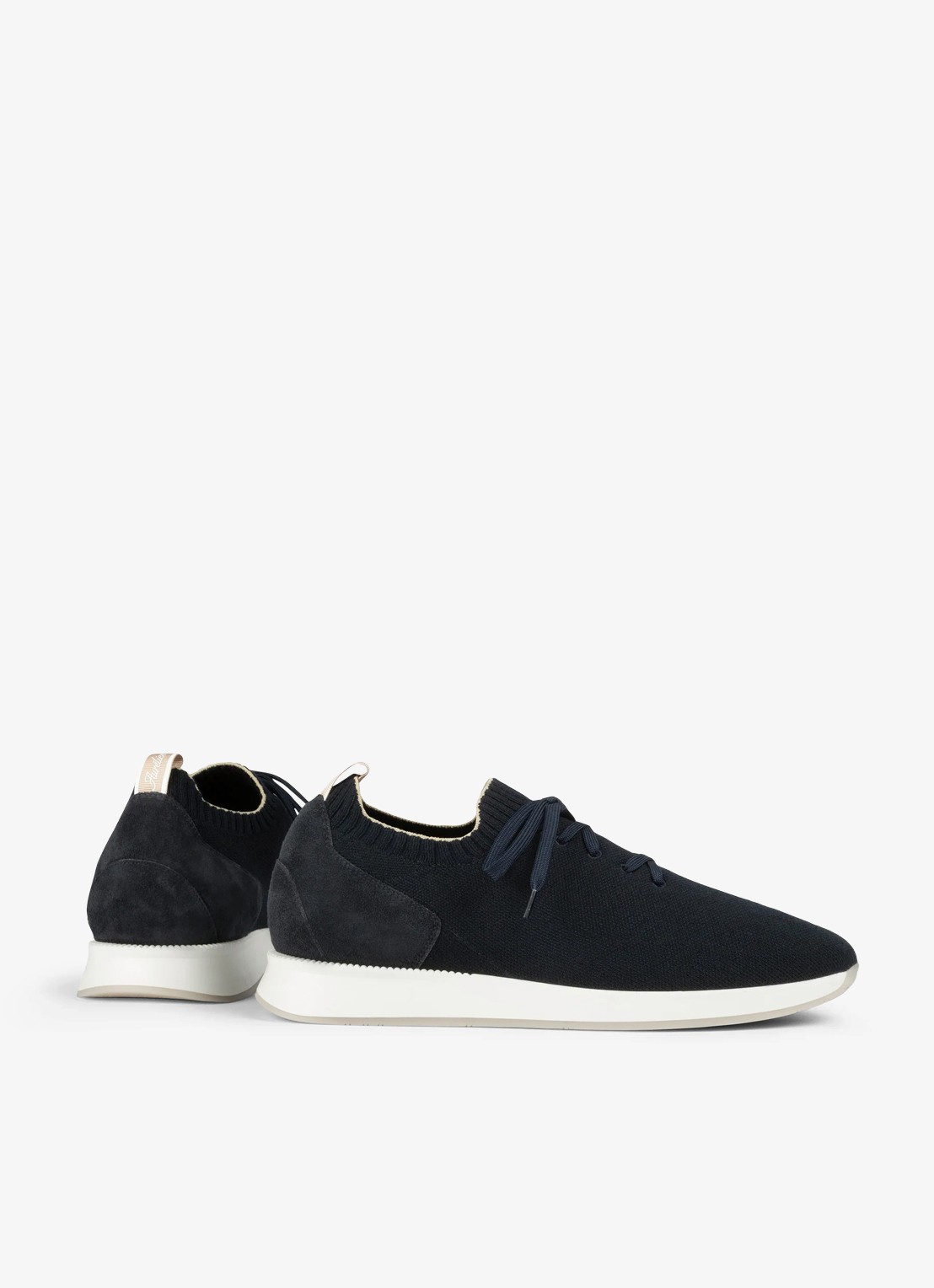 Aurélien Active Knit 2.0 sneaker met gebreid bovenwerk van wol - achterkant 3 navy-410 / blauw