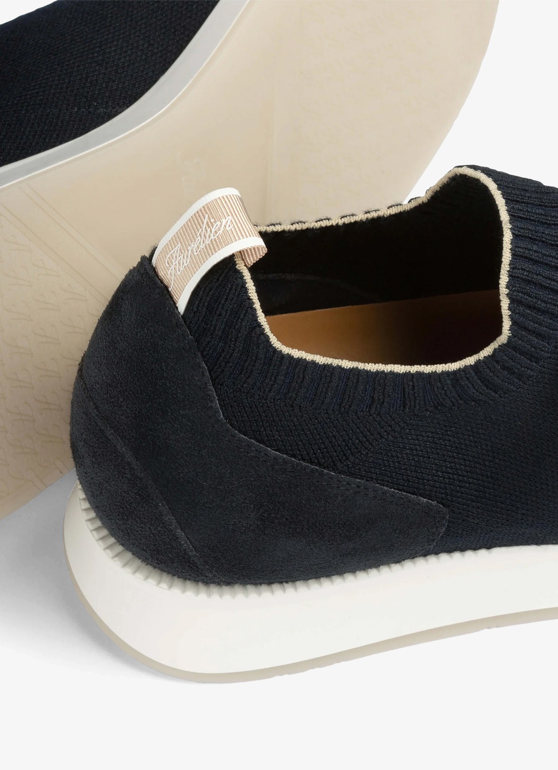 Aurélien Active Knit 2.0 sneaker met gebreid bovenwerk van wol - detail 2 navy-410 / blauw