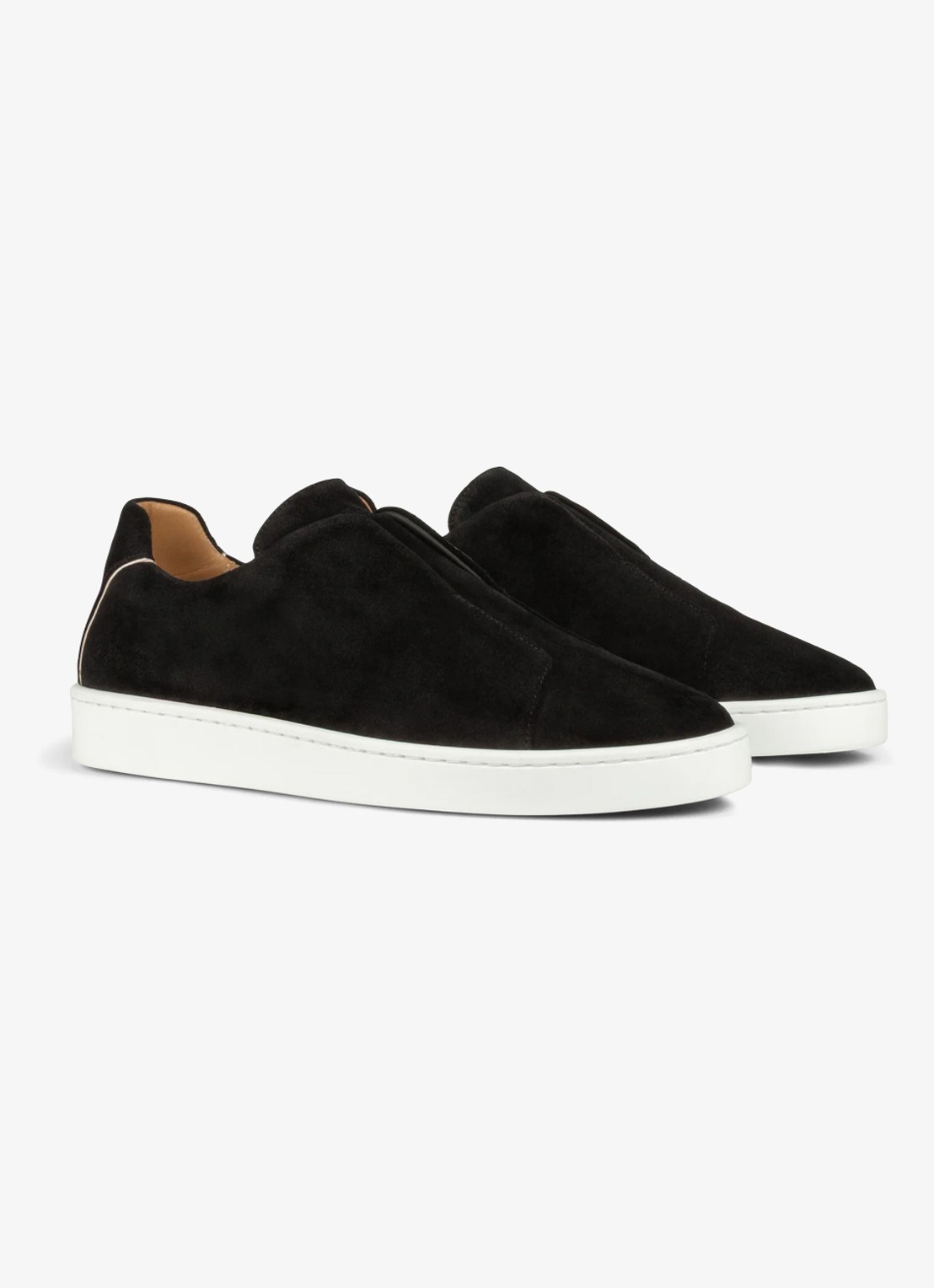 Aurélien AUR3 sneaker van suède - voorkant 5 black-1 / zwart
