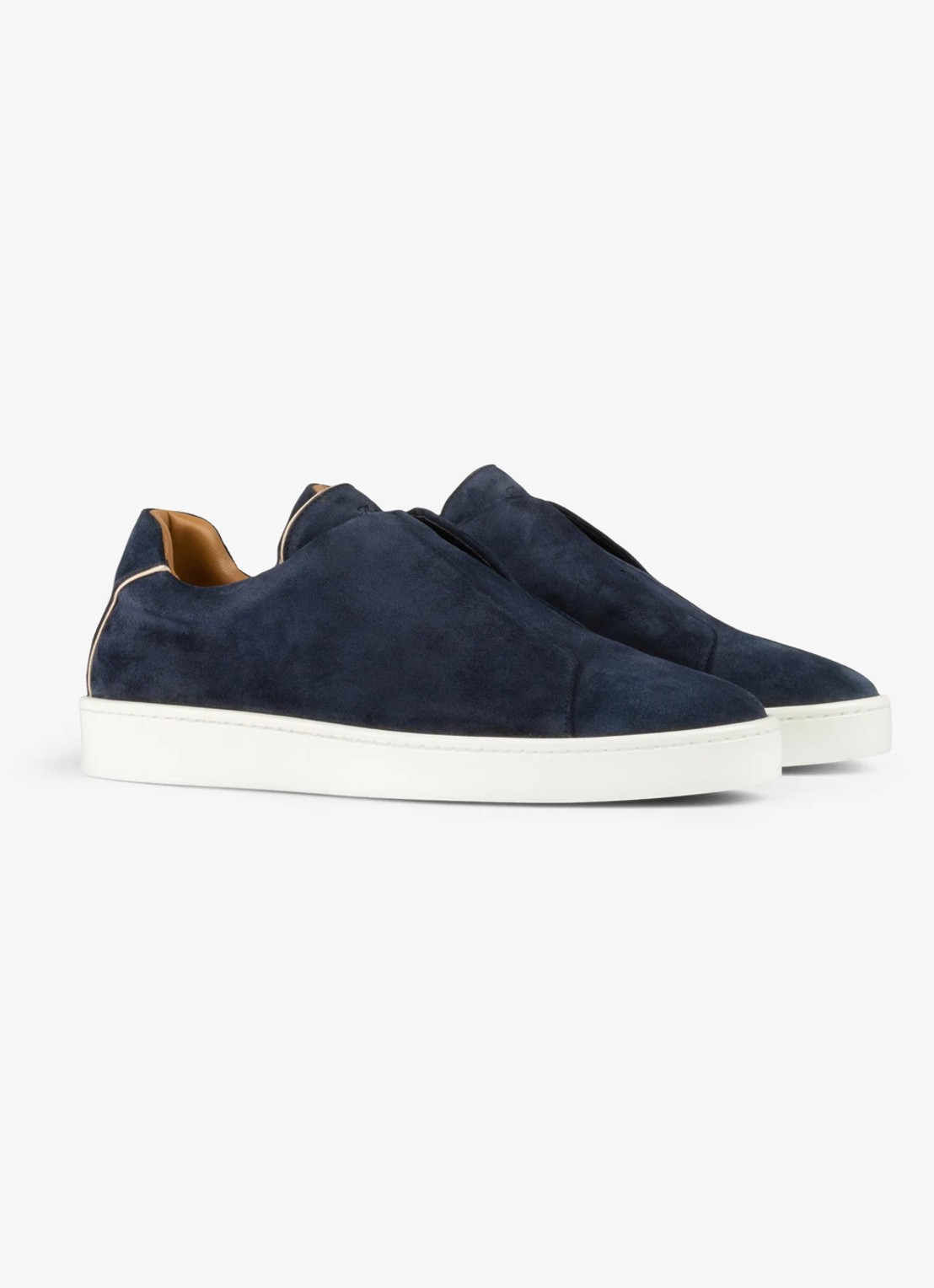 Aurélien AUR3 sneaker van suède - voorkant 4 navy-410 / blauw