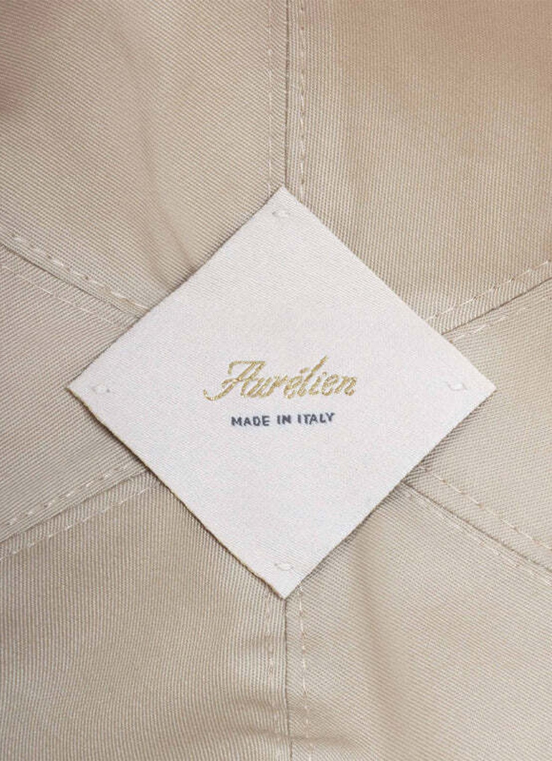 Aurélien Baseball pet met logo - detail 4 ecru-100