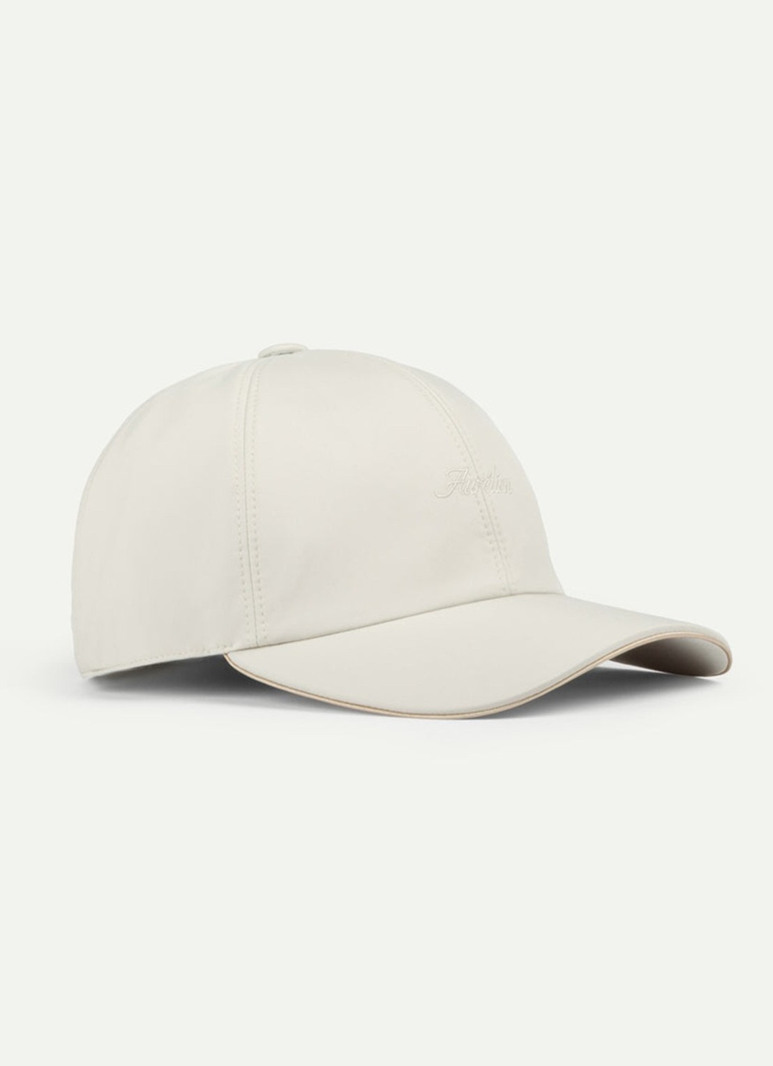 Aurélien Baseball pet met logo - voorkant ecru-100