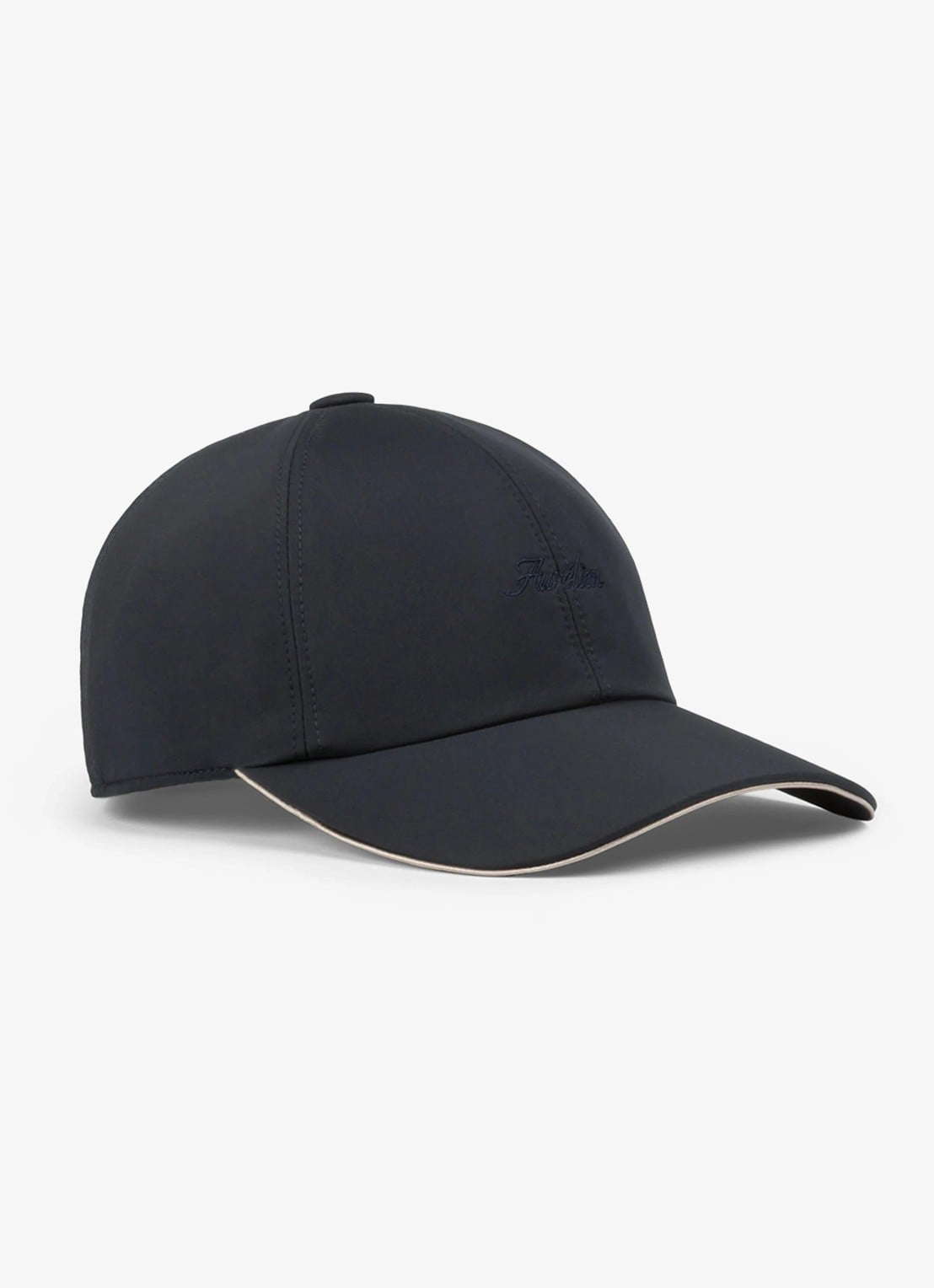 Aurélien Baseball pet met logo - voorkant 2 navy-410 / blauw