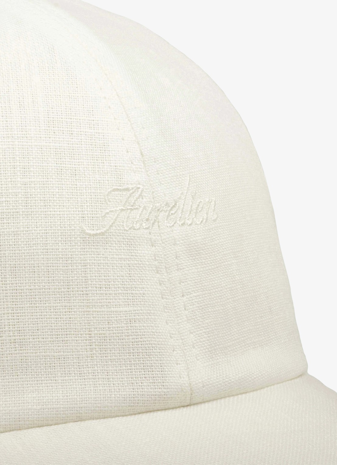Aurélien Baseball pet van linnen - detail 2 ecru-100 / beige
