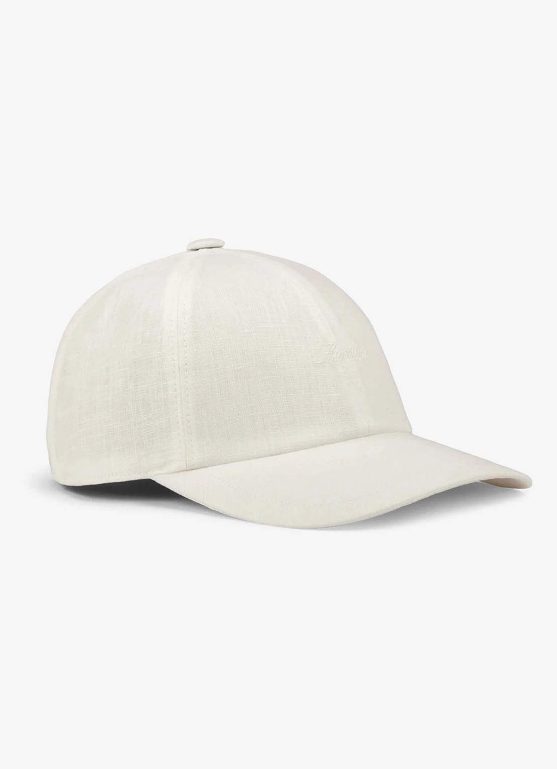 Aurélien Baseball pet van linnen - voorkant ecru-100 / beige