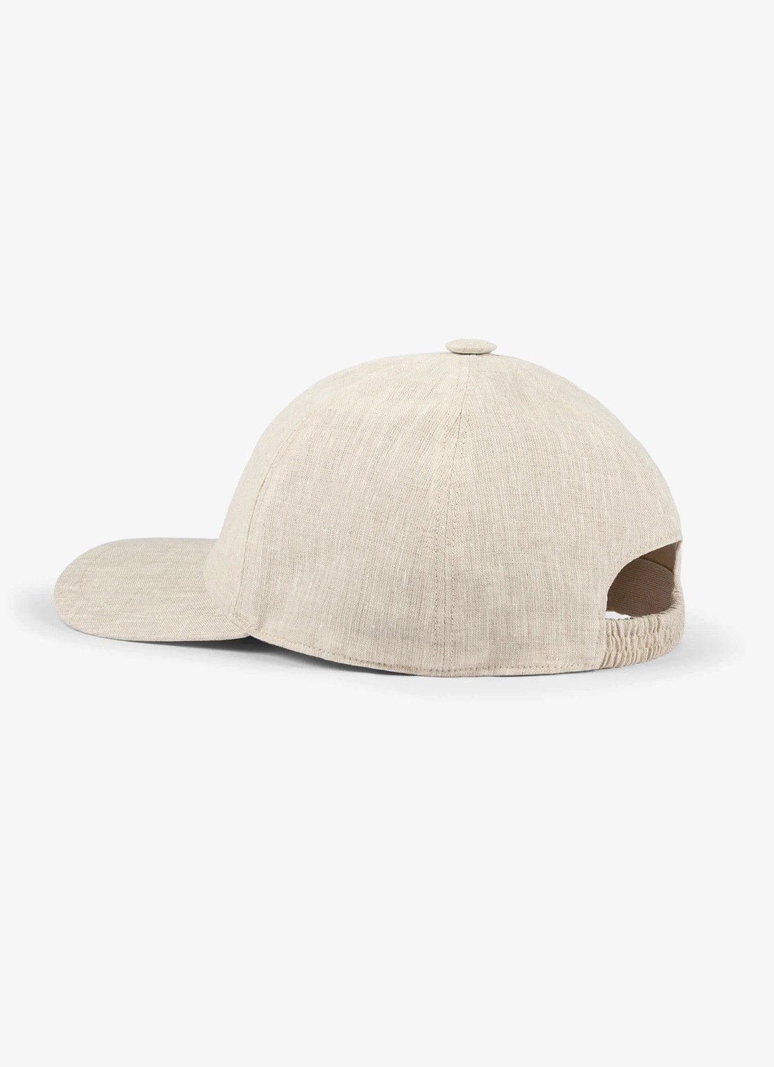 Aurélien Baseball pet van linnen - achterkant beige-260 / beige
