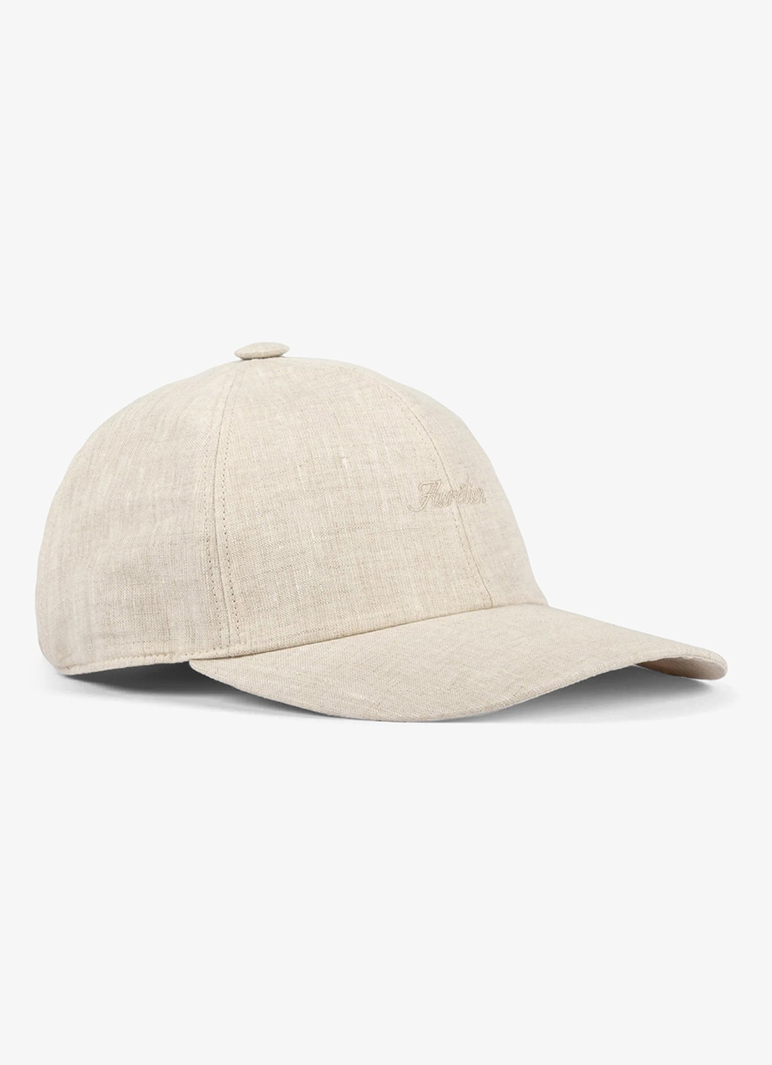 Aurélien Baseball pet van linnen - voorkant 3 beige-260 / beige