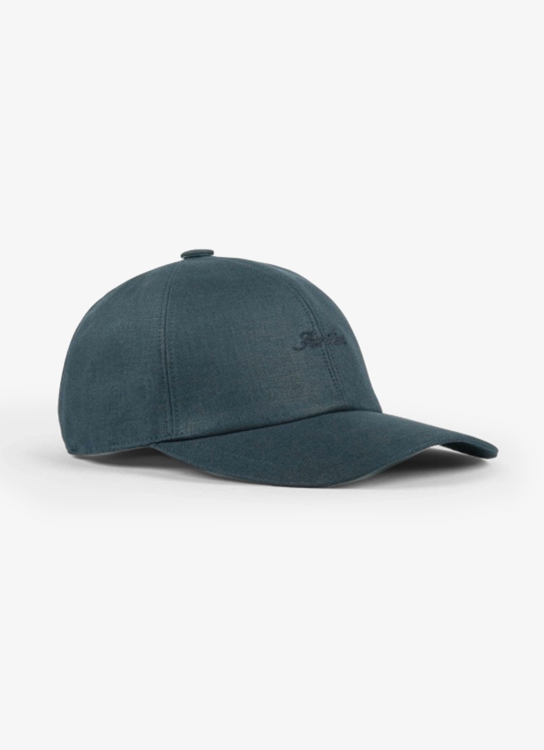 Aurélien Baseball pet van linnen - voorkant sea green-301