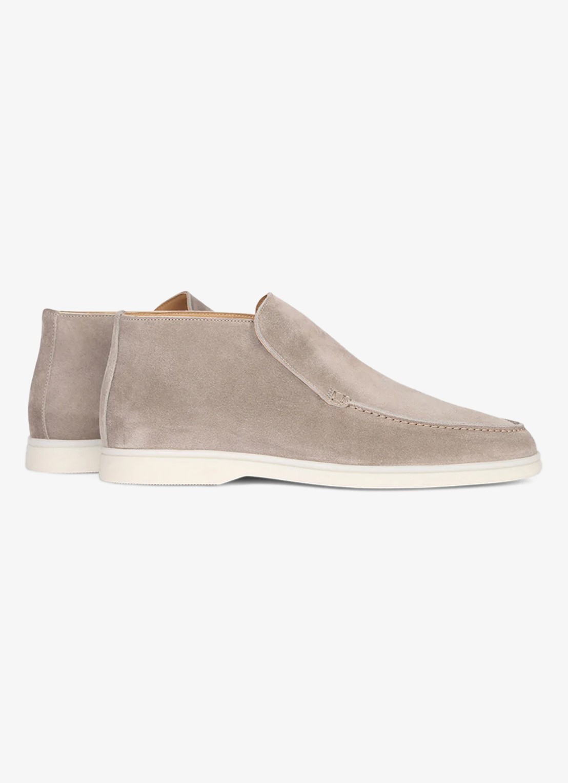 Aurélien City loafer van suède - achterkant 4 light grey-50 / grijs