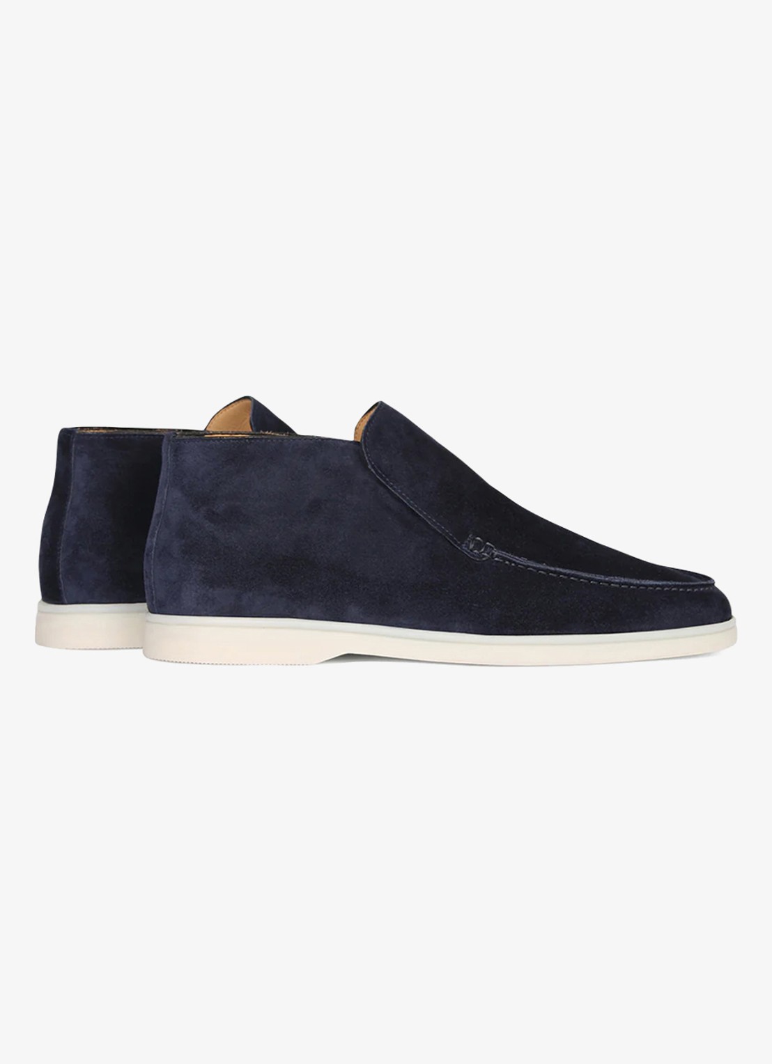 Aurélien City loafer van suède - achterkant 3 navy-410 / blauw