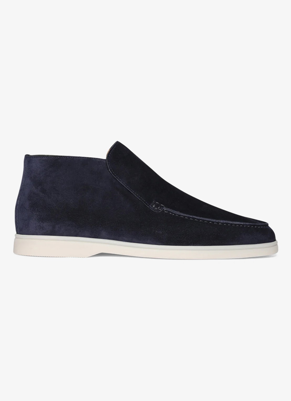 Aurélien City loafer van suède - voorkant navy-410 / blauw