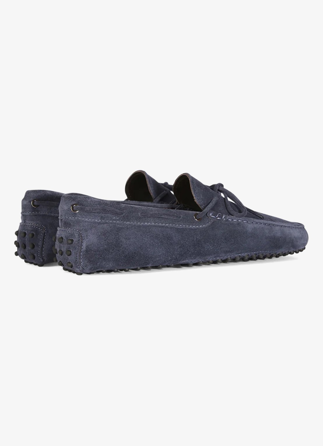 Aurélien Driving mocassin van suède - achterkant steel blue-400