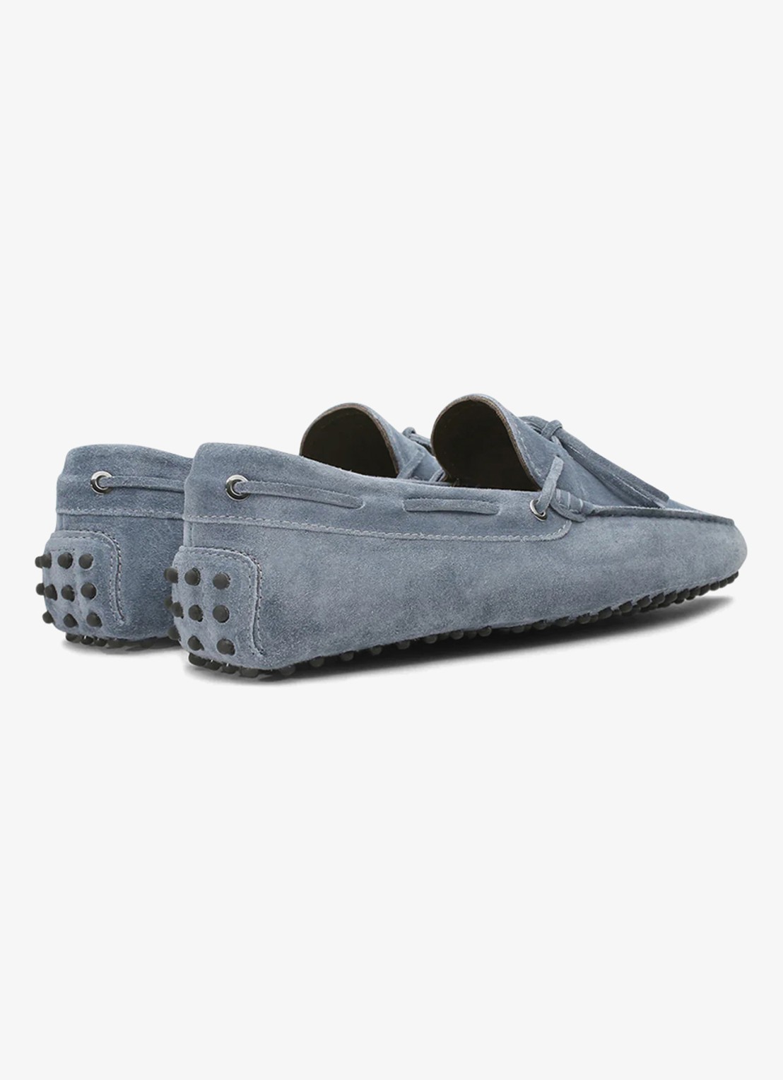 Aurélien Driving mocassins van suède - achterkant 4 light blue-450 / blauw
