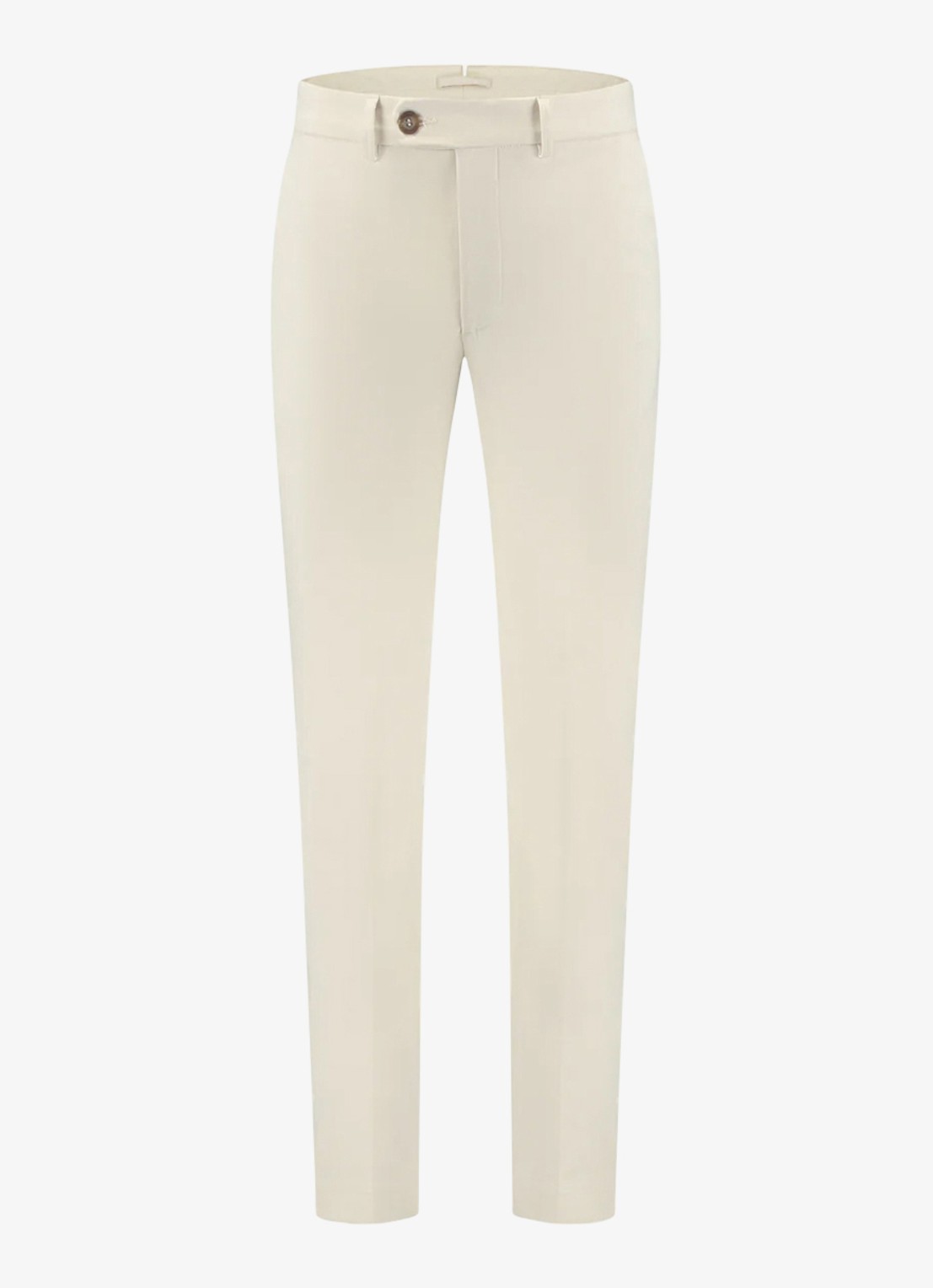 Aurélien Metropolitan straight fit pantalon met steekzakken - voorkant 5 light beige-271