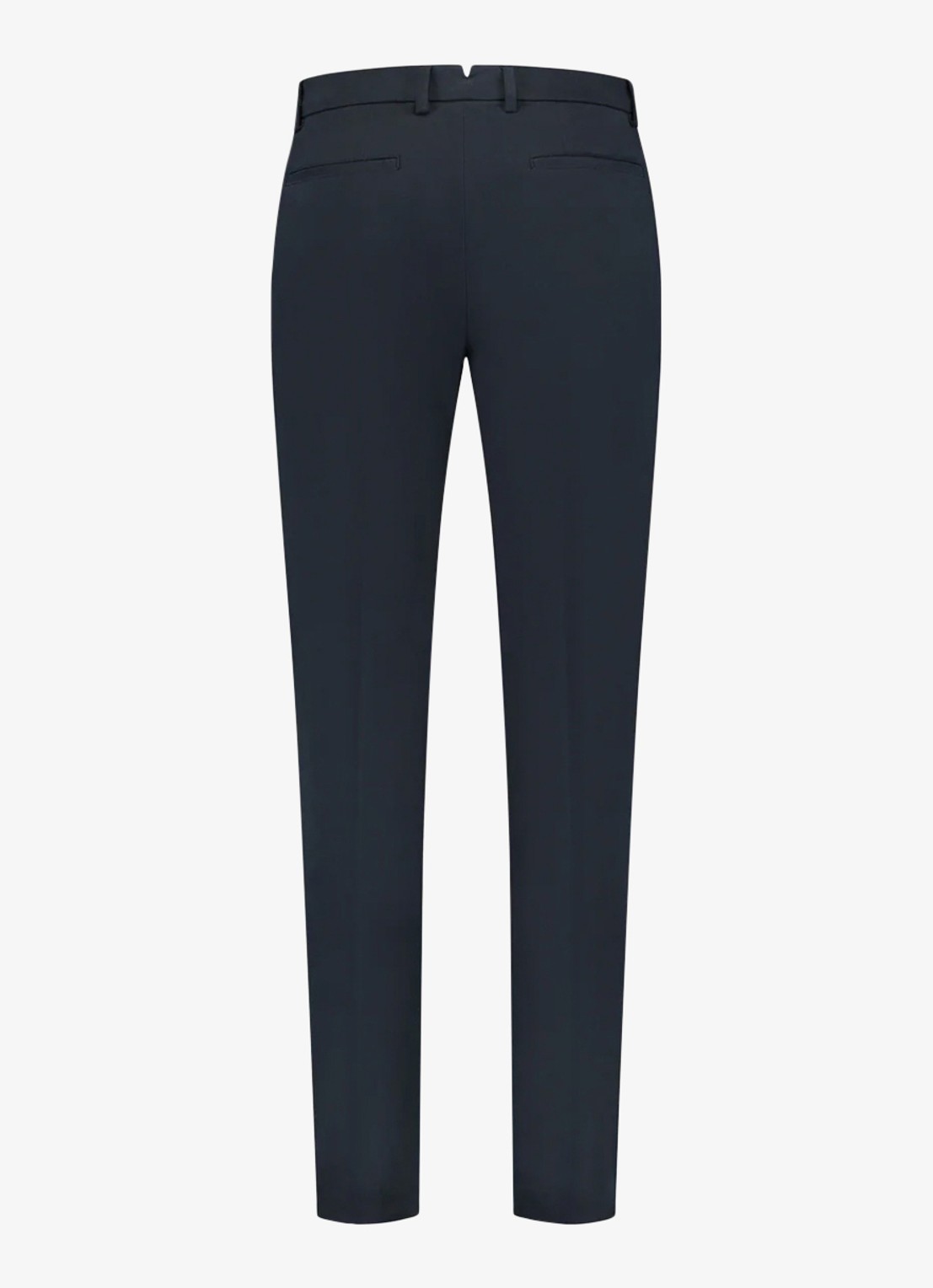 Aurélien Metropolitan straight fit pantalon met steekzakken - detail 3 navy-410
