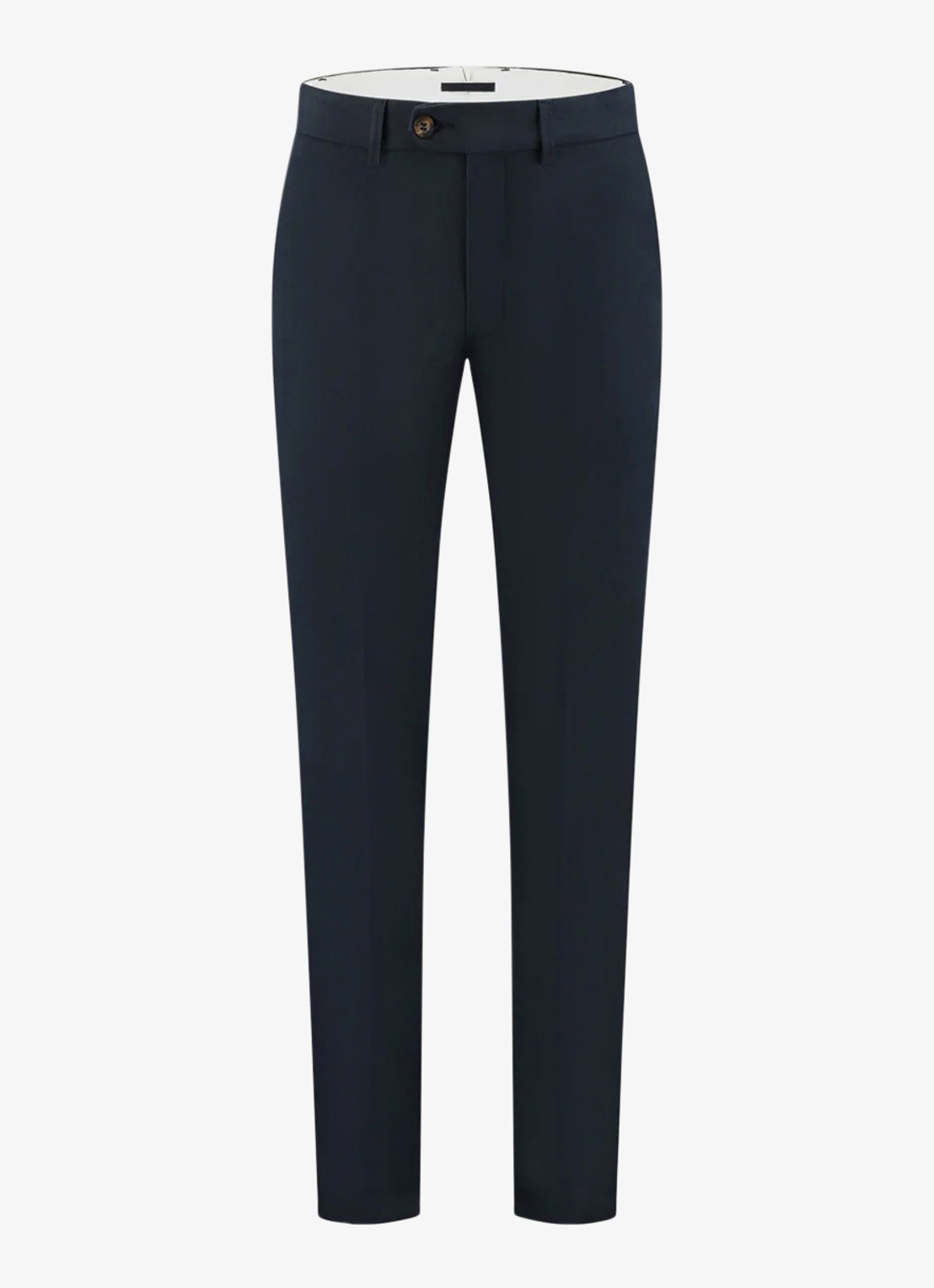 Aurélien Metropolitan straight fit pantalon met steekzakken - voorkant 6 navy-410