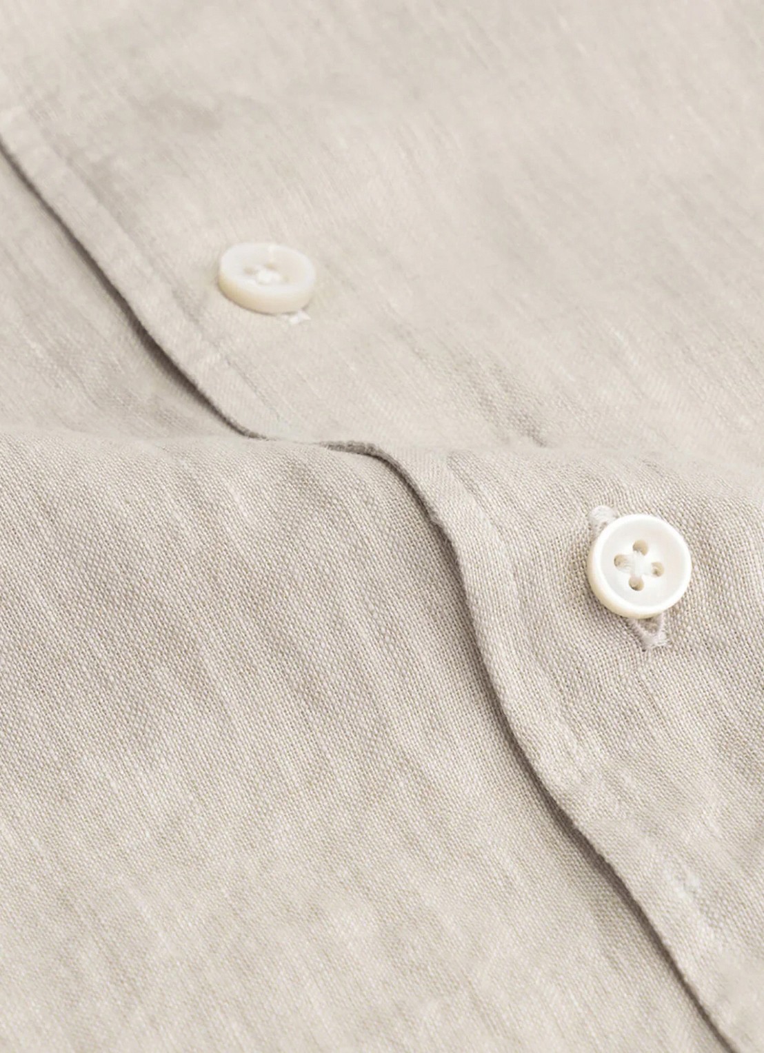 Aurélien Regular fit overhemd van linnen - detail 3 beige-260