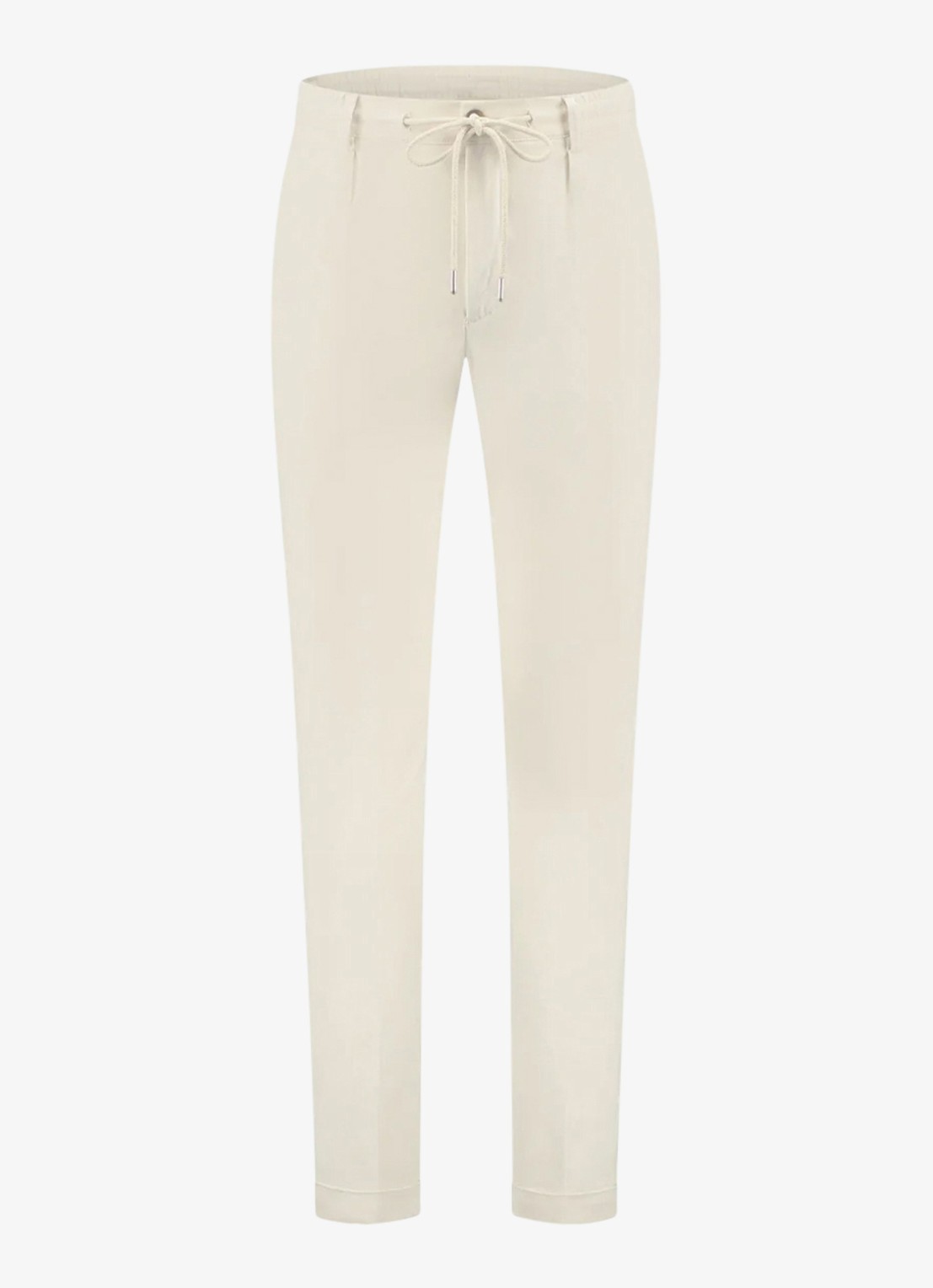 Aurélien Regular fit pantalon met steekzakken - voorkant dark beige-251