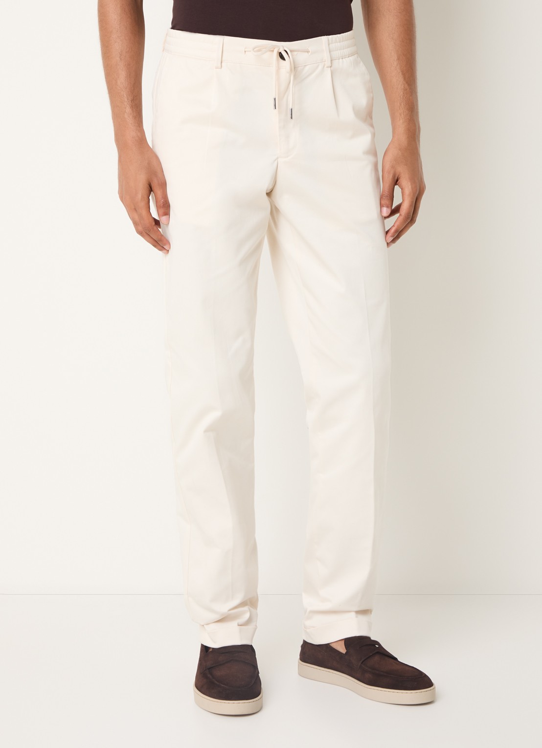Aurélien Regular fit pantalon met steekzakken - detail 5 light beige-271