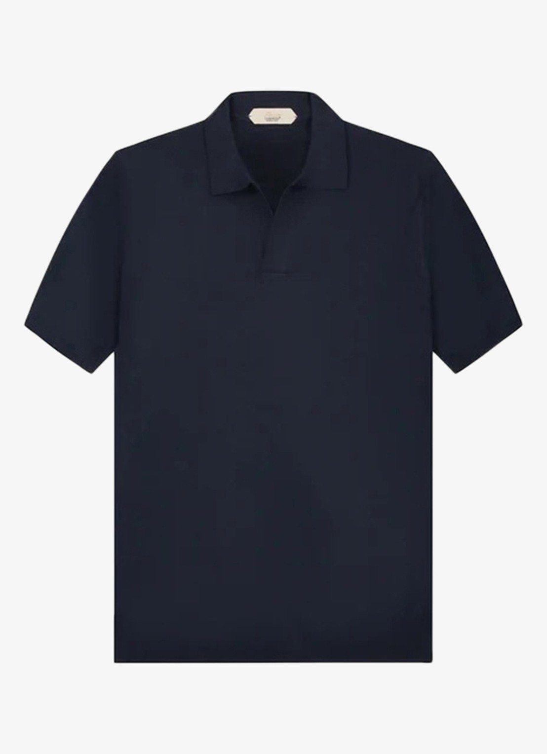Aurélien Regular fit polo van merino wol - voorkant navy-410