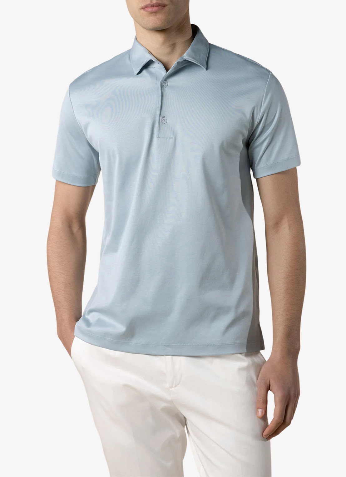 Aurélien Regular fit polo - detail 2 cool blue-453