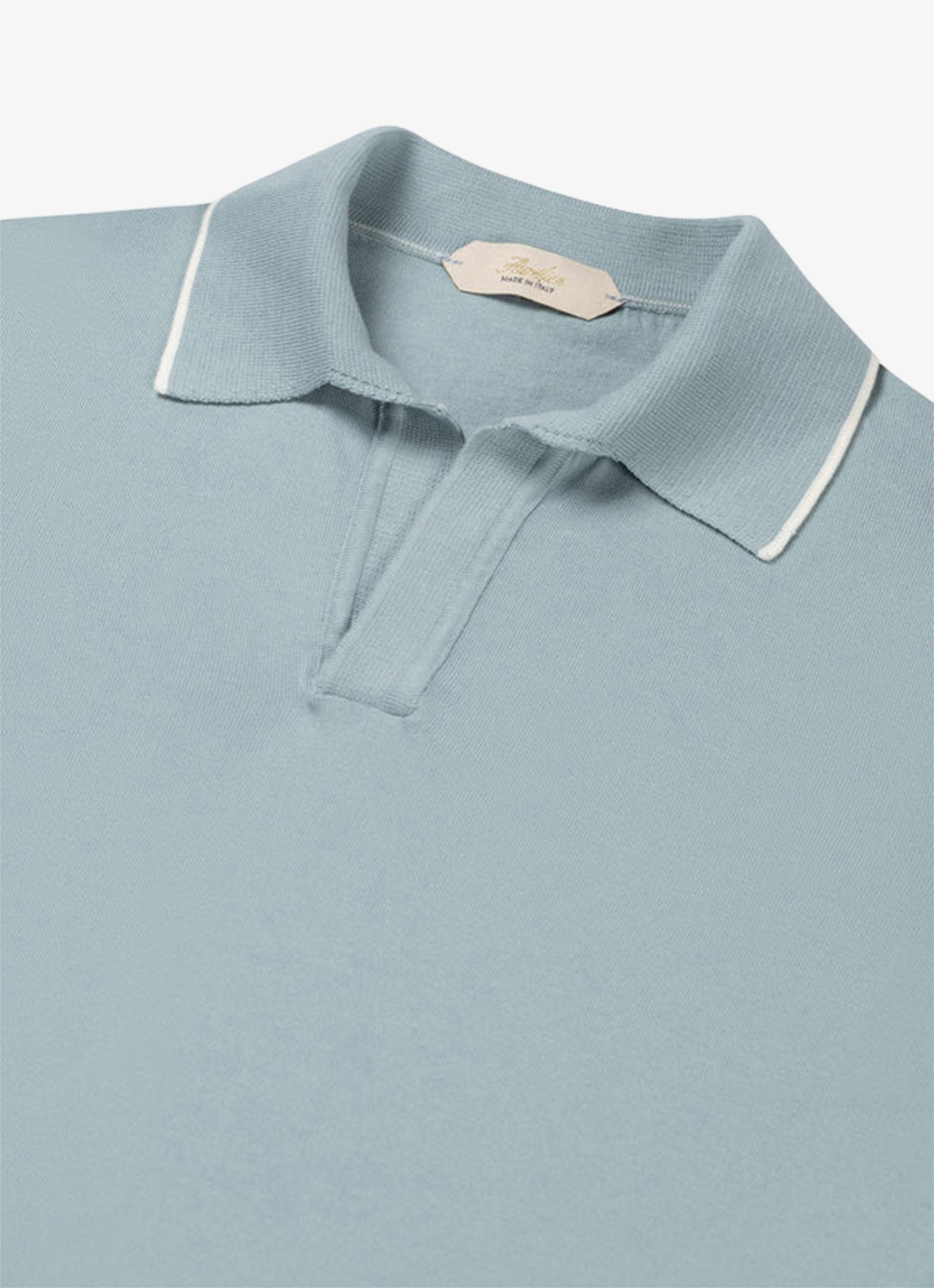 Aurélien Regular fit polo - detail 2 blauwgrijs