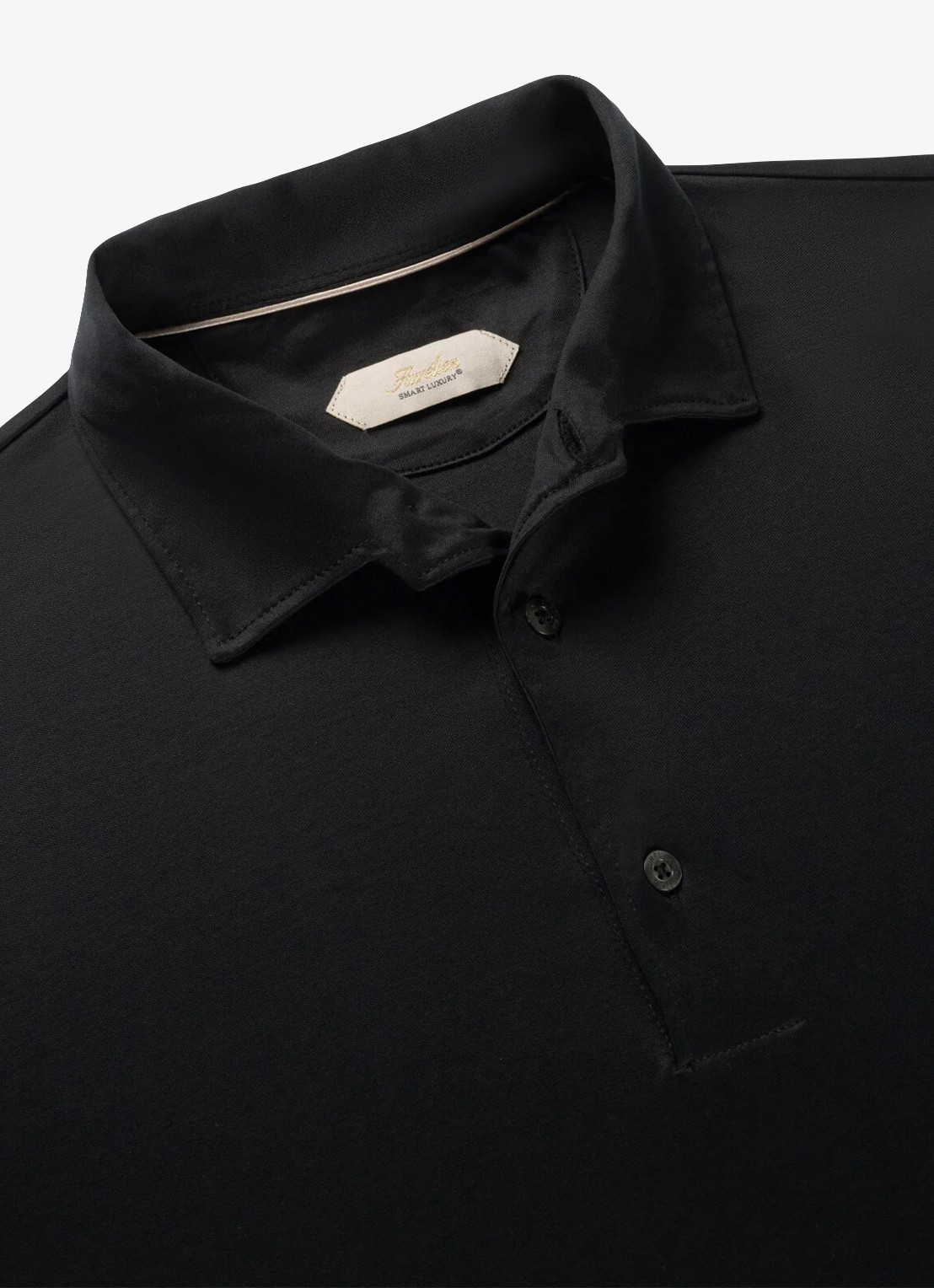 Aurélien Regular fit polo - detail 3 zwart