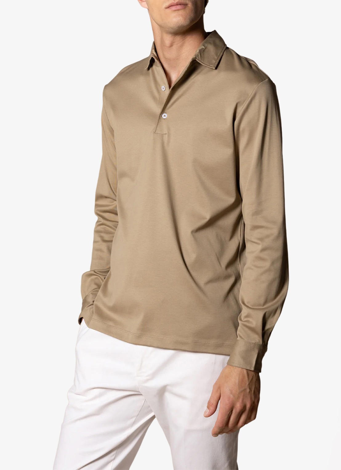 Aurélien Regular fit polo - detail 2 chocolate-201 / bruin