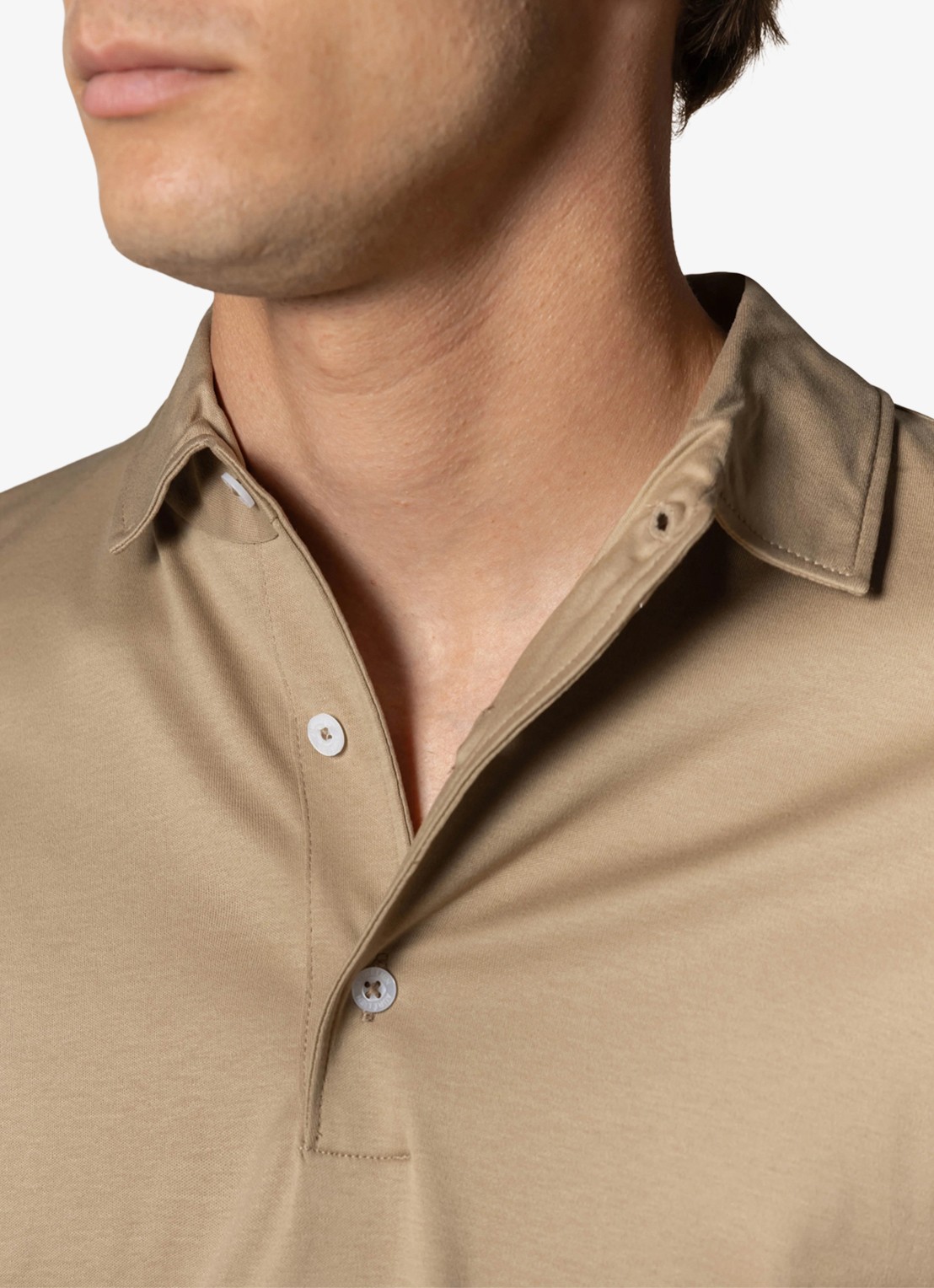Aurélien Regular fit polo - detail 4 chocolate-201 / bruin