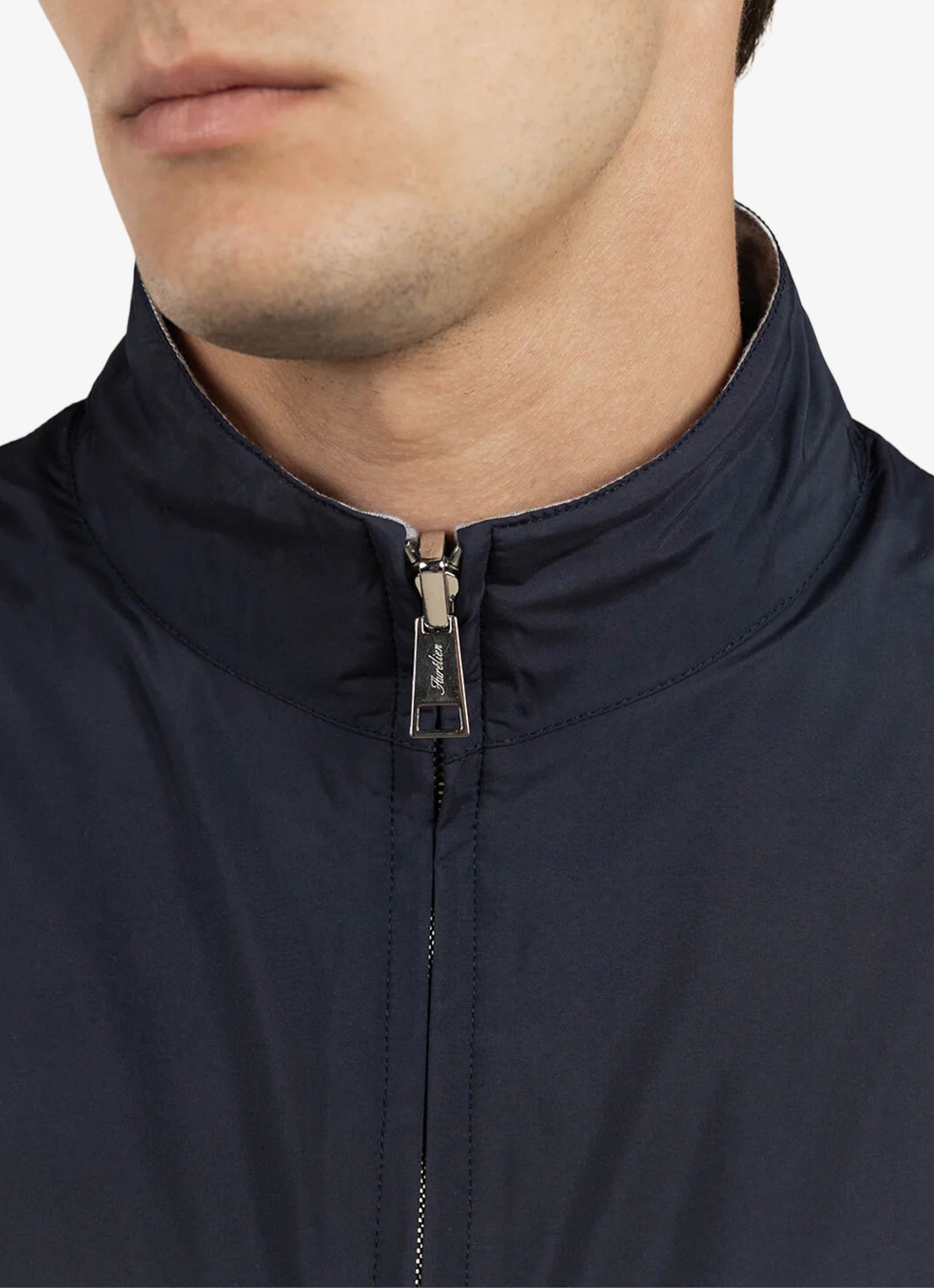 Aurélien Reversible jack met steekzakken - detail 3 donkerblauw