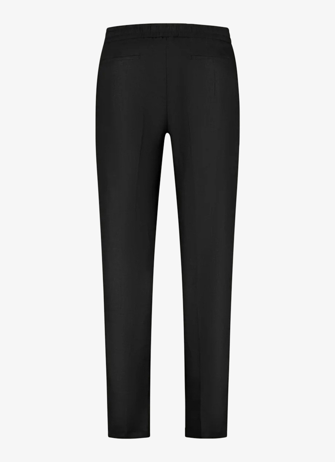 Aurélien Straight fit pantalon van linnen - achterkant 3 black-1