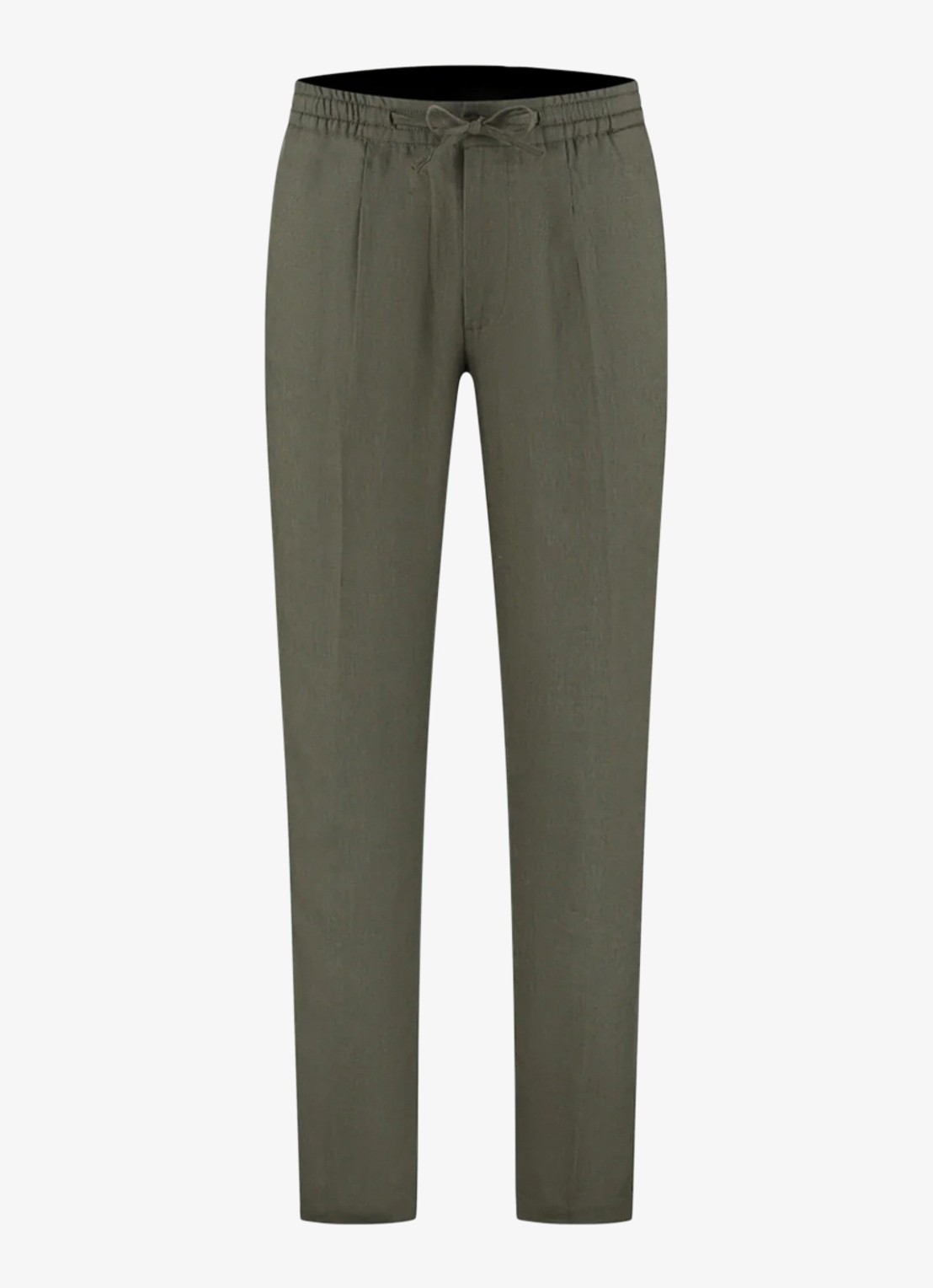 Aurélien Straight fit pantalon van linnen - voorkant 4 baby blue-452 / lichtblauw