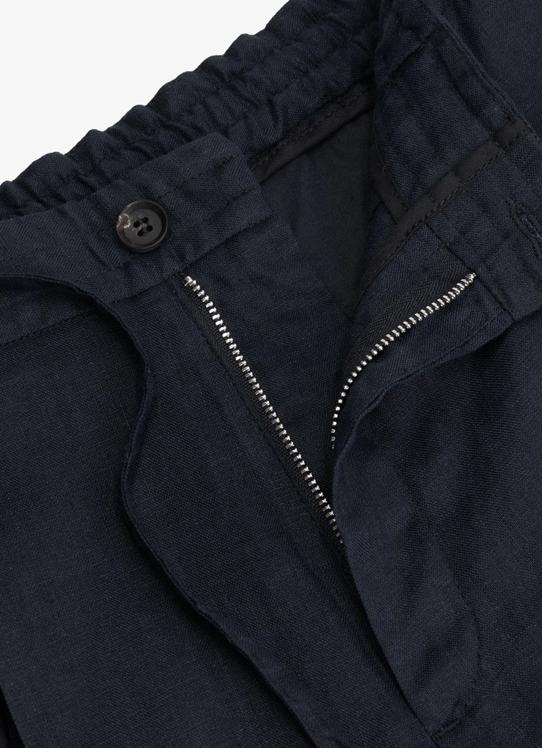 Aurélien Straight fit pantalon van linnen - detail 2 navy-410
