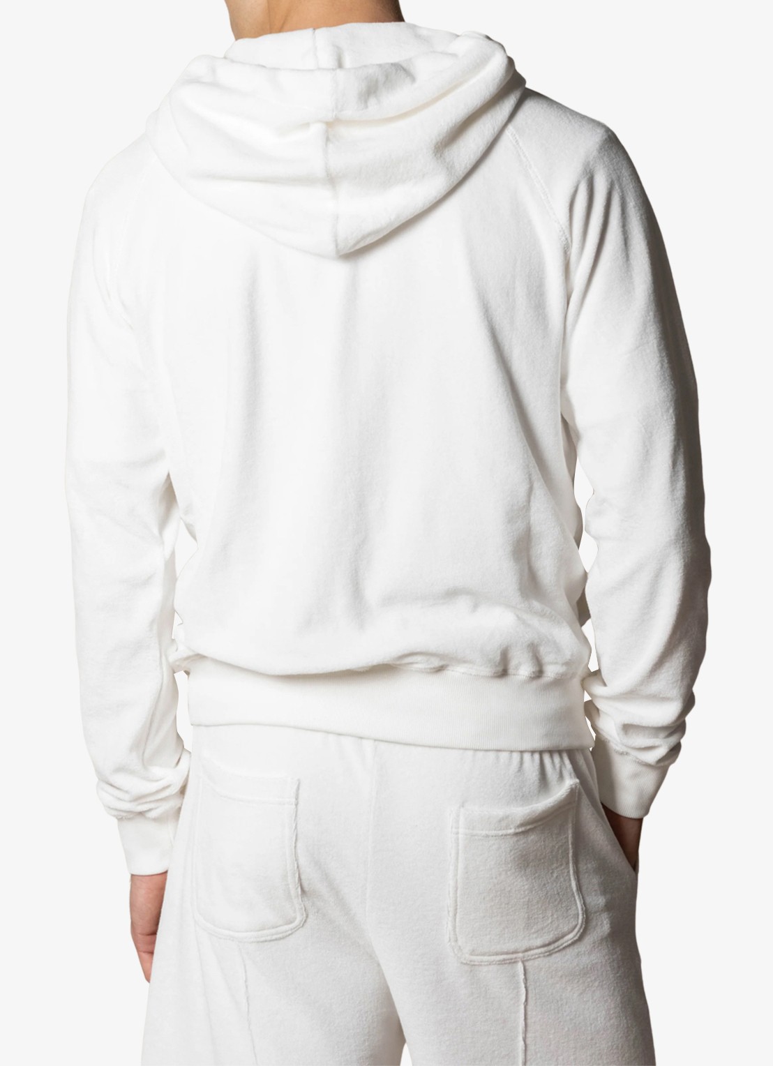 Aurélien Sweatvest met opgestikte zakken - achterkant 3 white-110