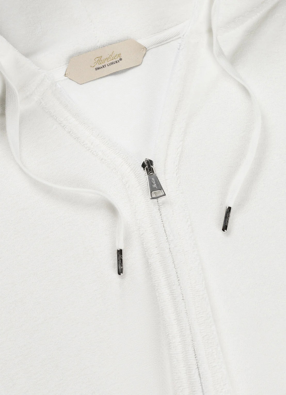 Aurélien Sweatvest met opgestikte zakken - detail 5 white-110