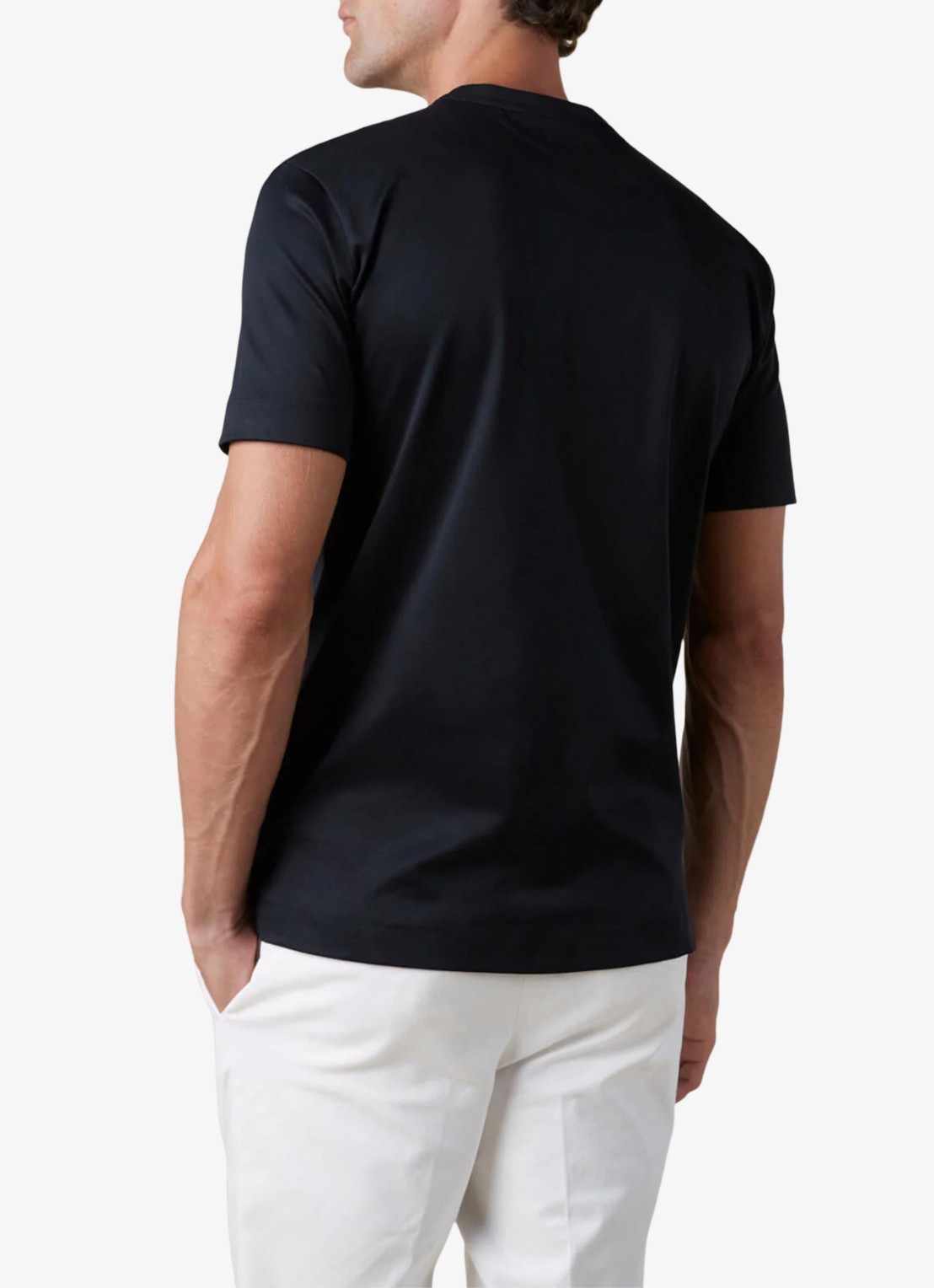 Aurélien T-shirt met ronde hals - achterkant zwart