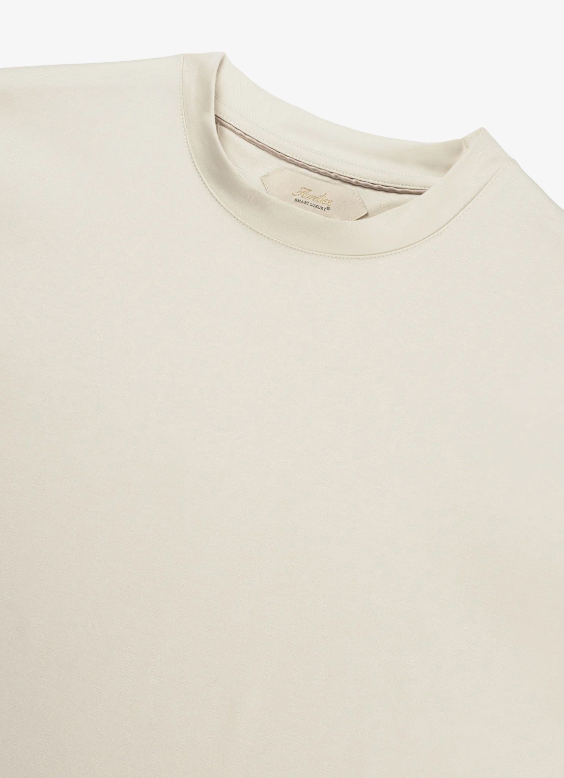 Aurélien T-shirt met ronde hals - detail 2 ecru-100