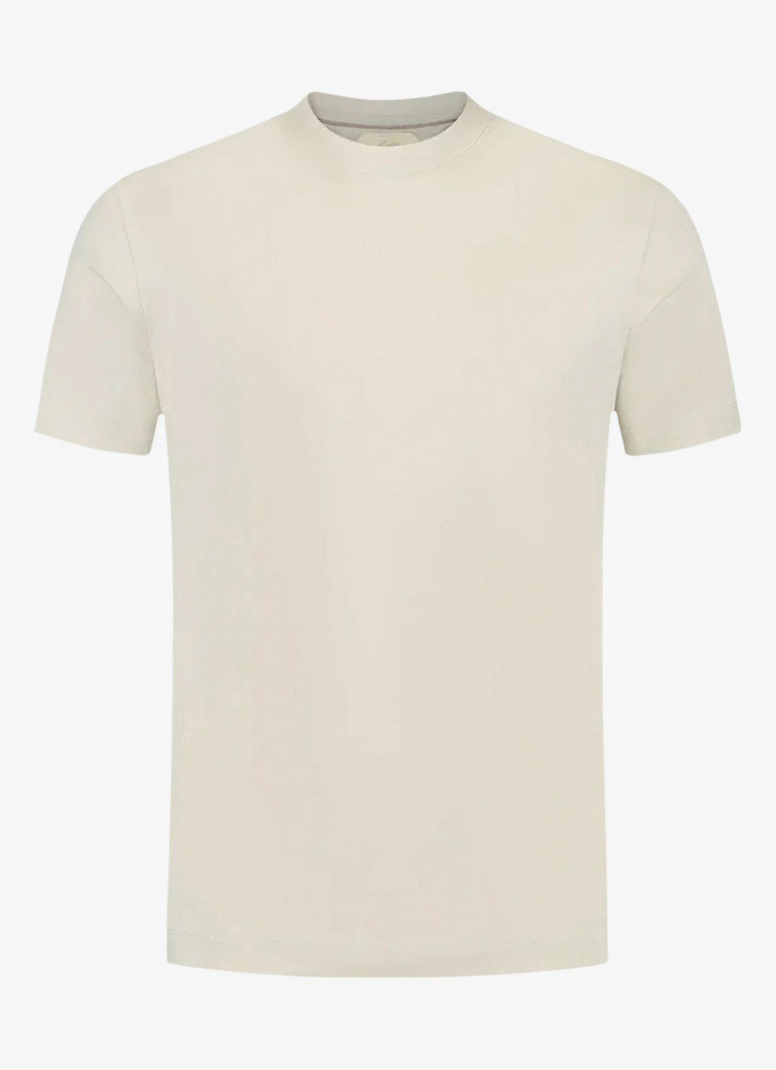 Aurélien T-shirt met ronde hals - voorkant 4 ecru-100