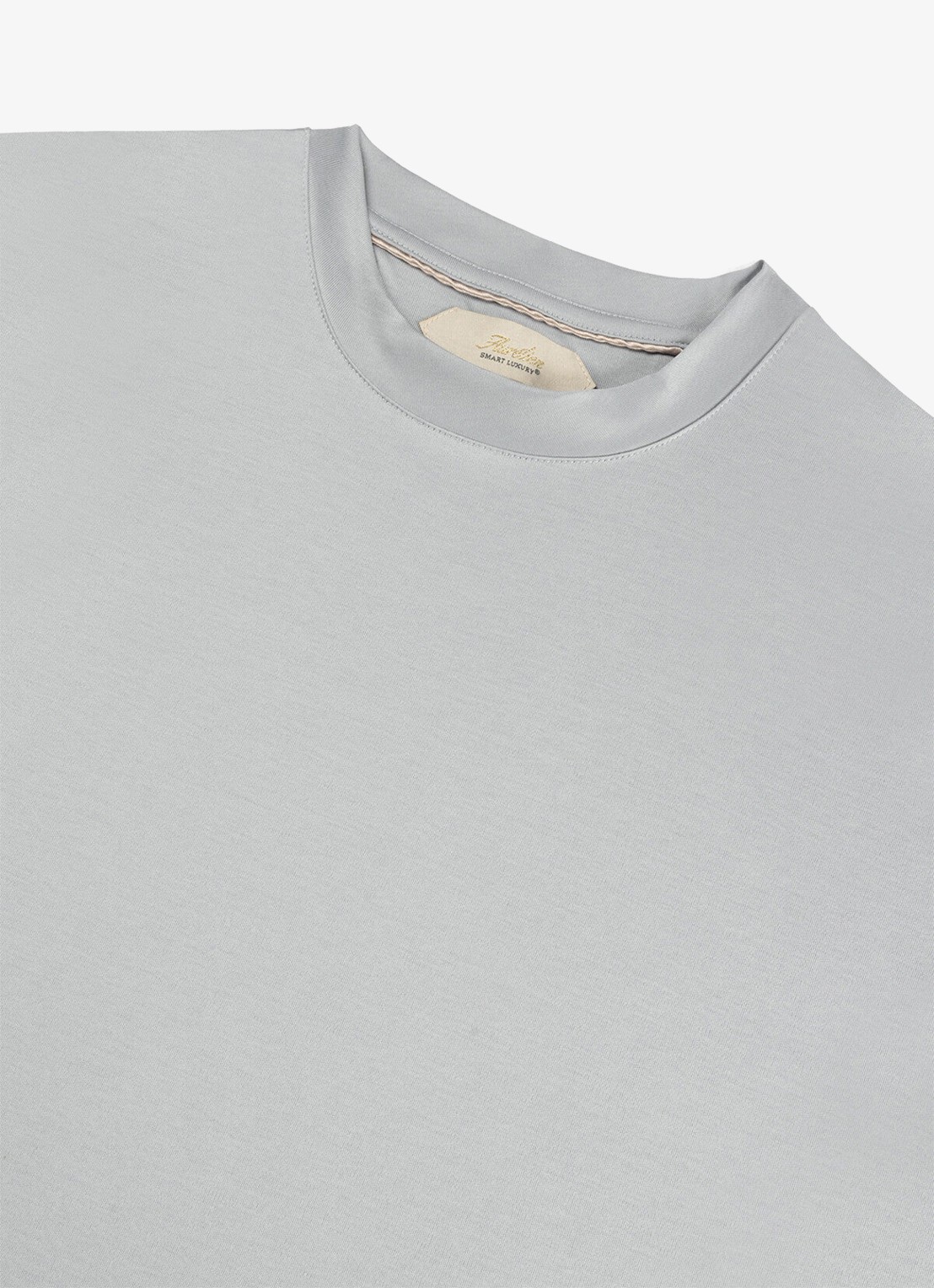 Aurélien T-shirt met ronde hals - detail light grey-50