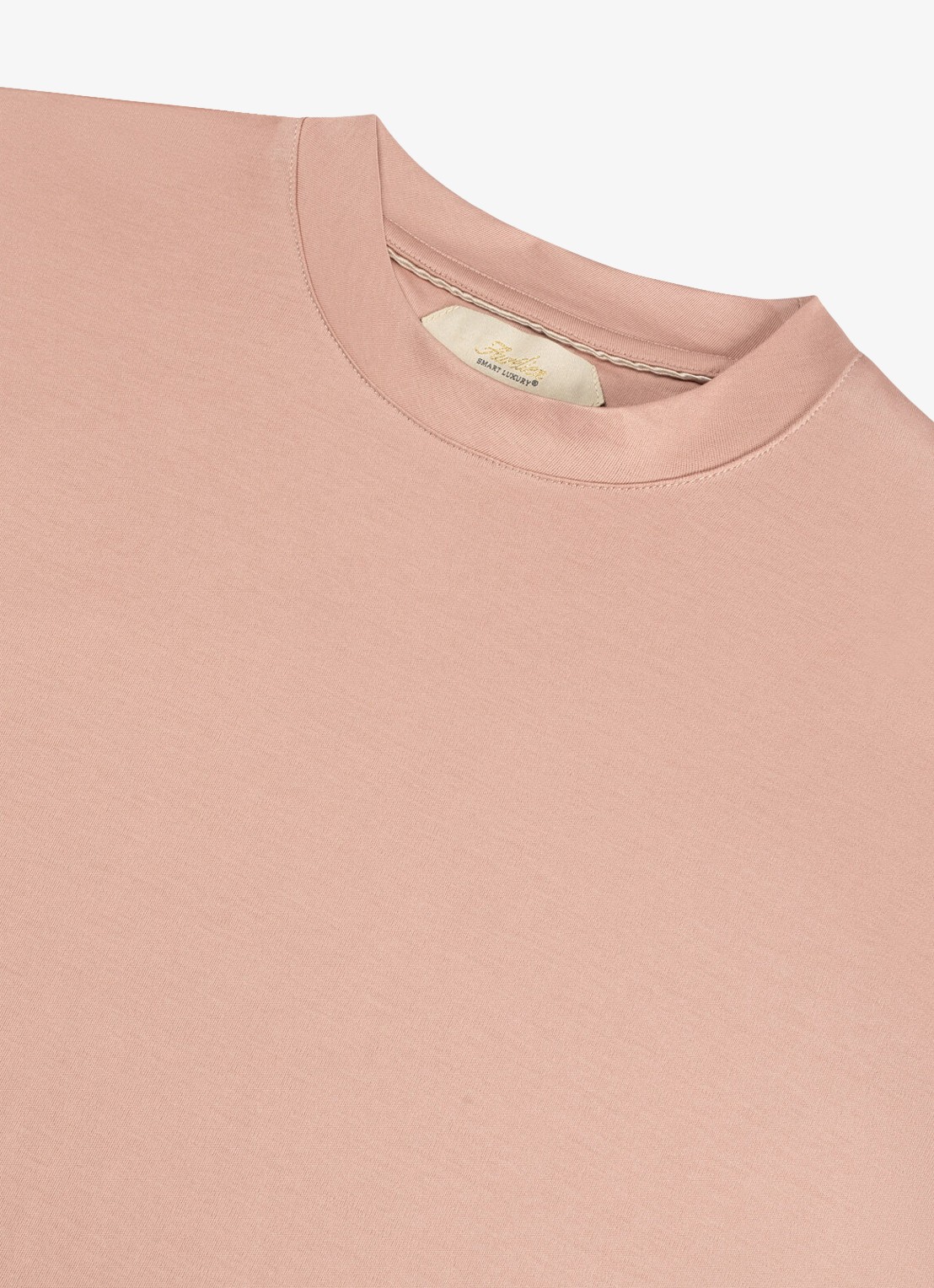 Aurélien T-shirt met ronde hals - detail chocolate-201 / bruin